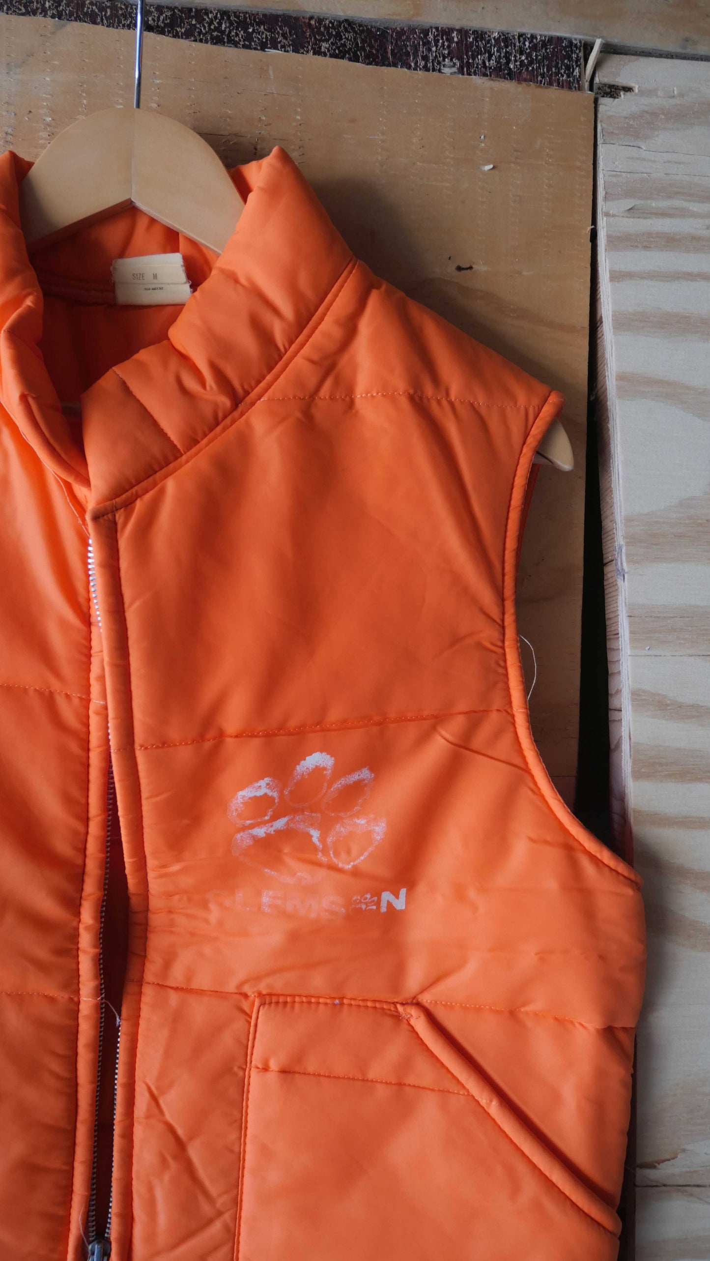 1970s Clemson Puffer Vest | M
