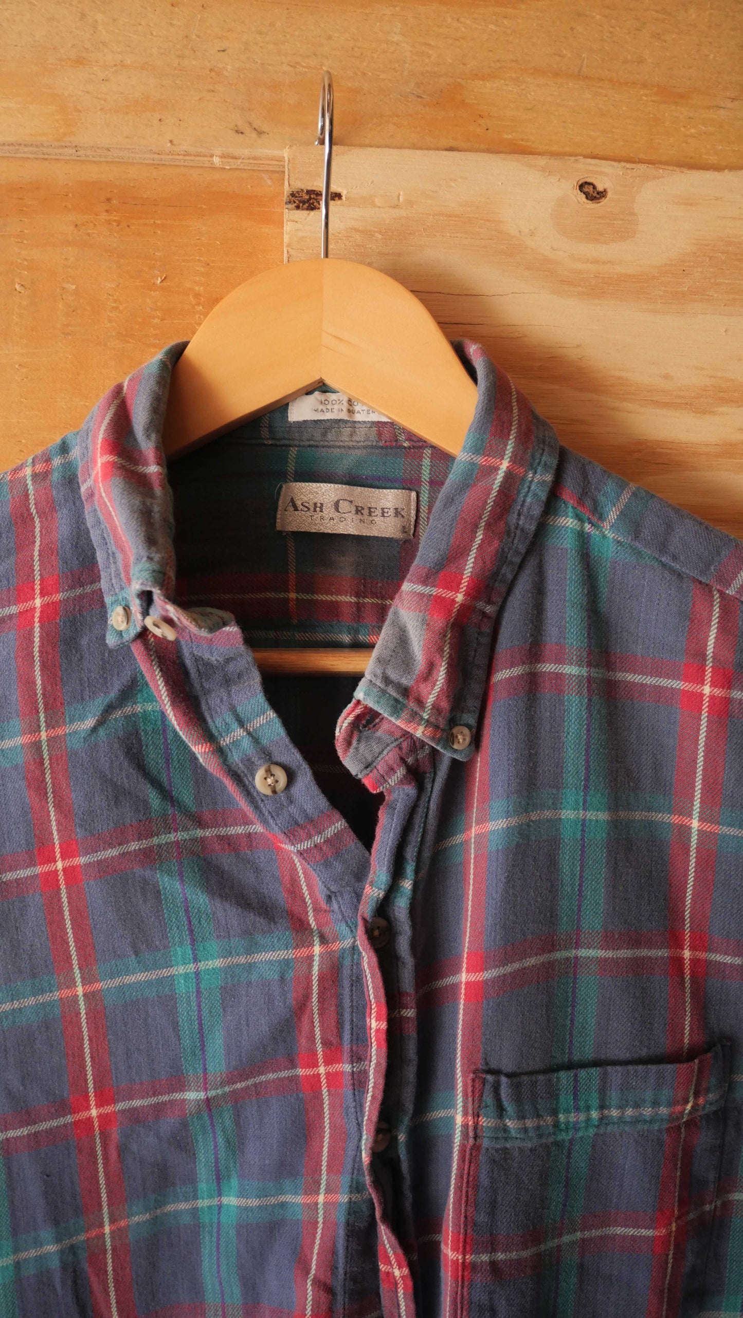 1990s Faded Cotton Flannel | L
