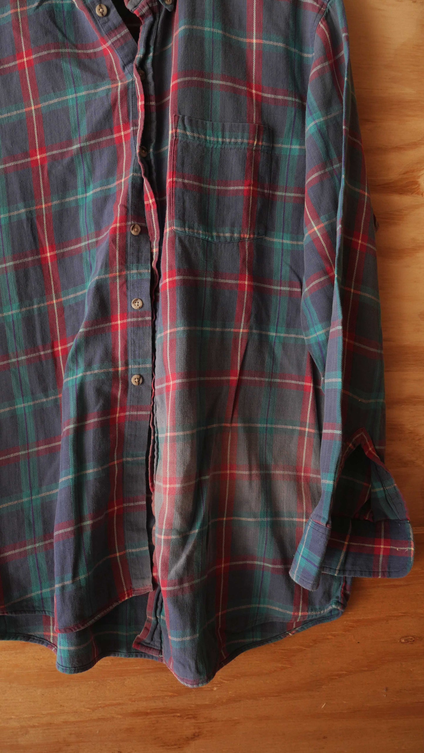 1990s Faded Cotton Flannel | L