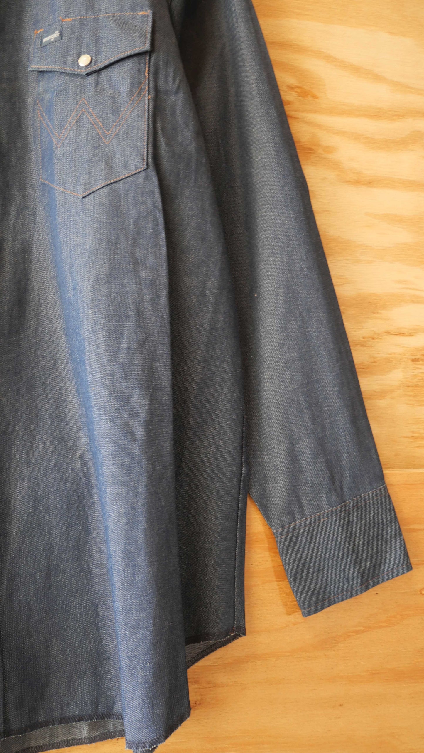 1990s Denim Pearl Snap | XL