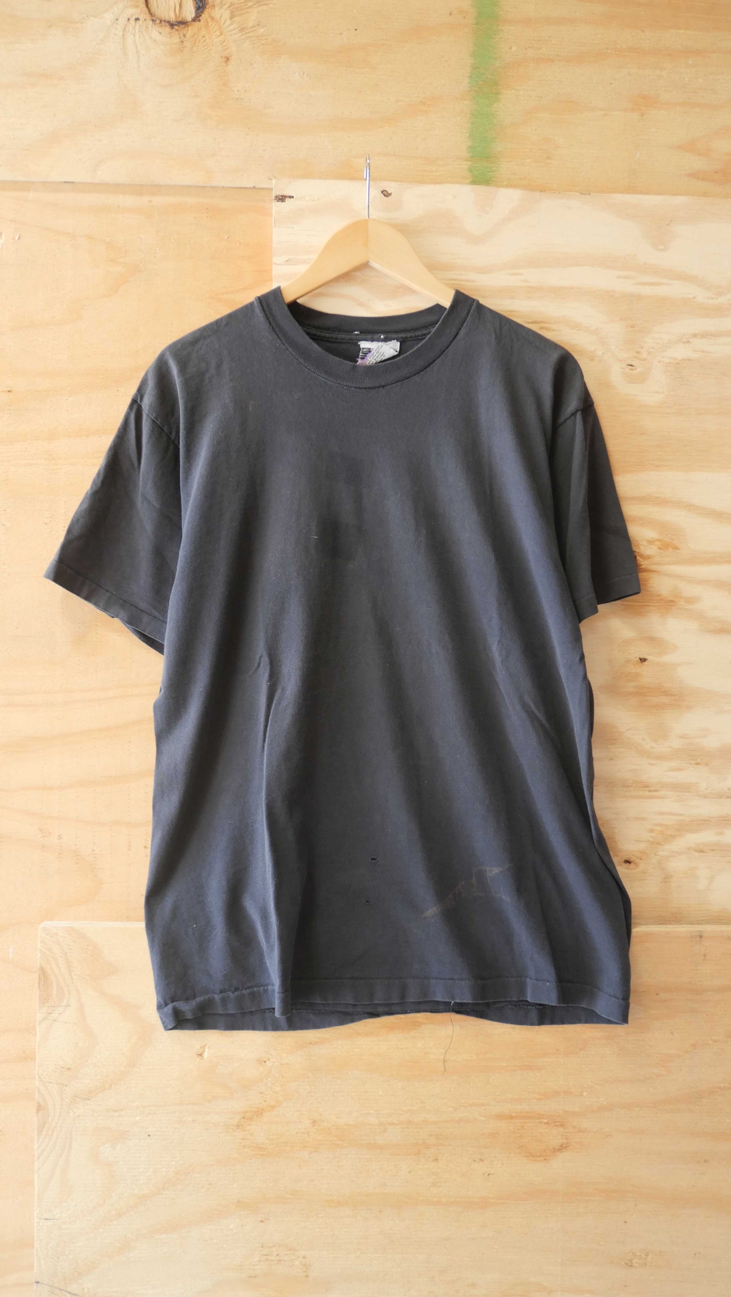 1990s Black Single Stitch Tee | L