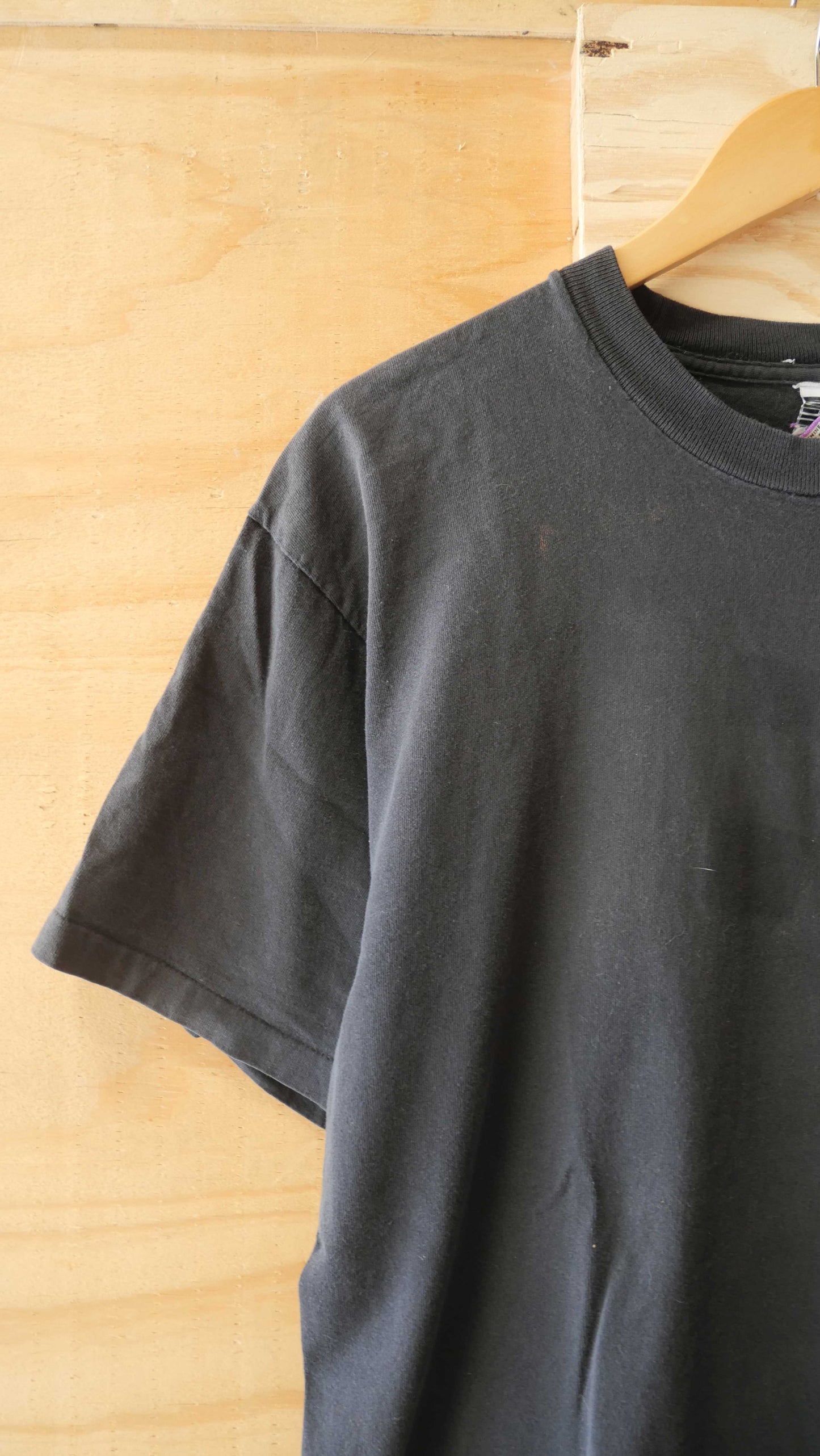1990s Black Single Stitch Tee | L