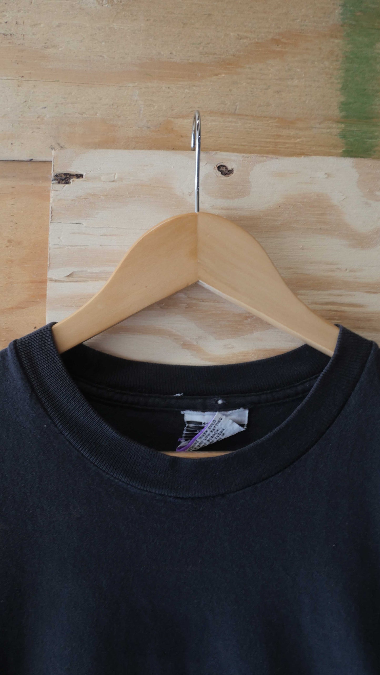1990s Black Single Stitch Tee | L