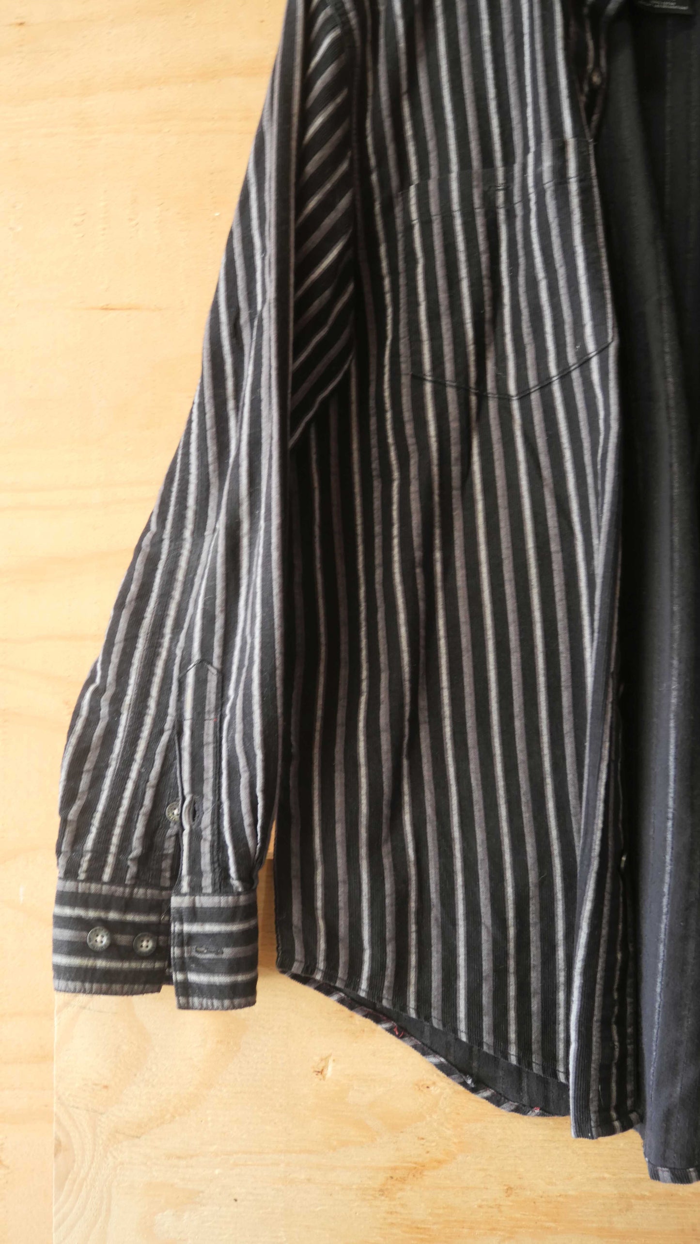 2000s Striped Harley Shirt | M