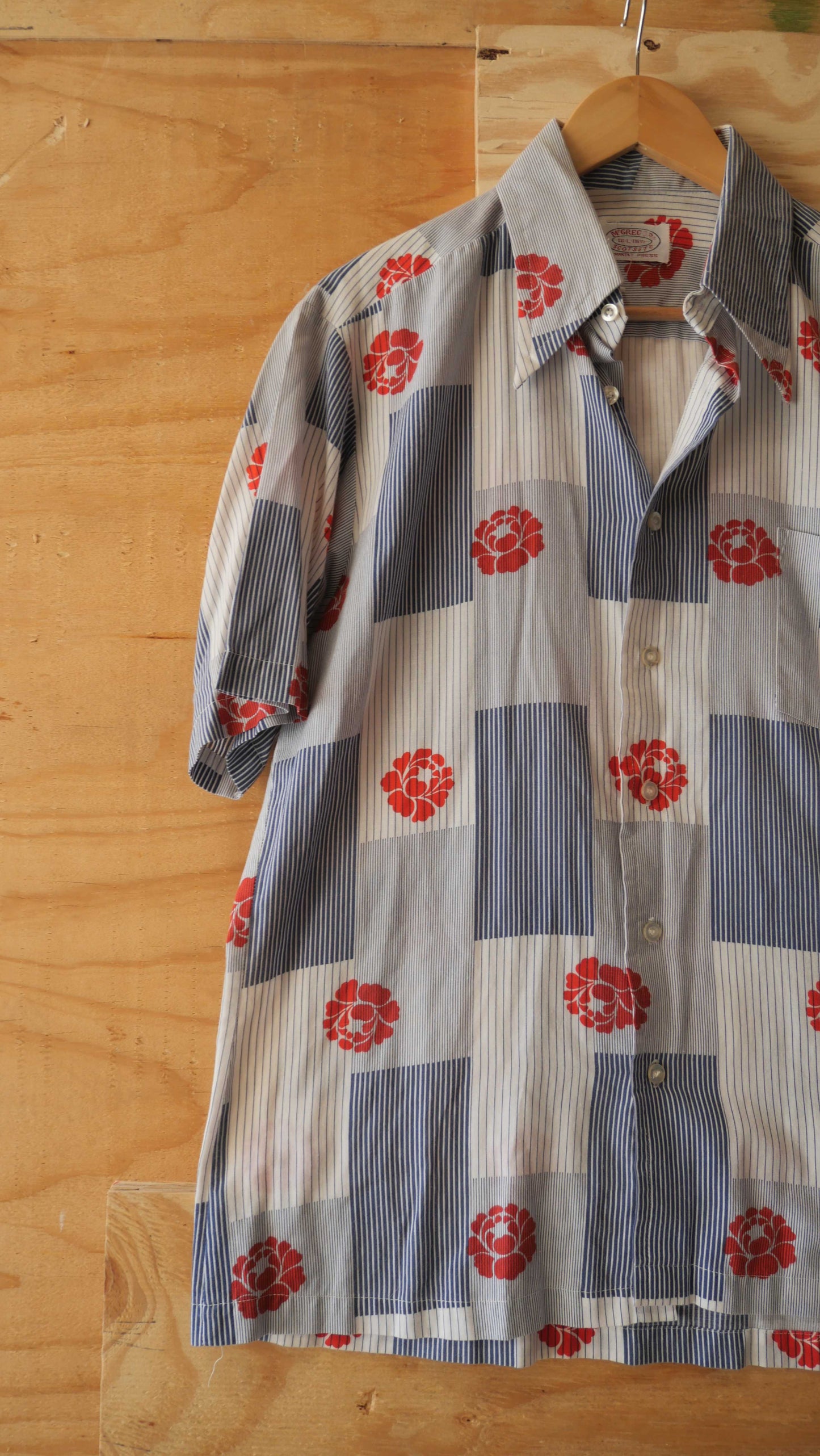 1970s McGregor Button Up Shirt | L