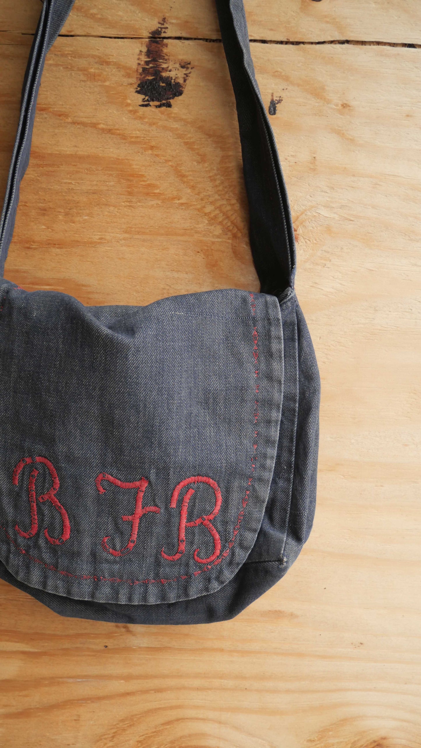 1970s Denim Cross Body Bag