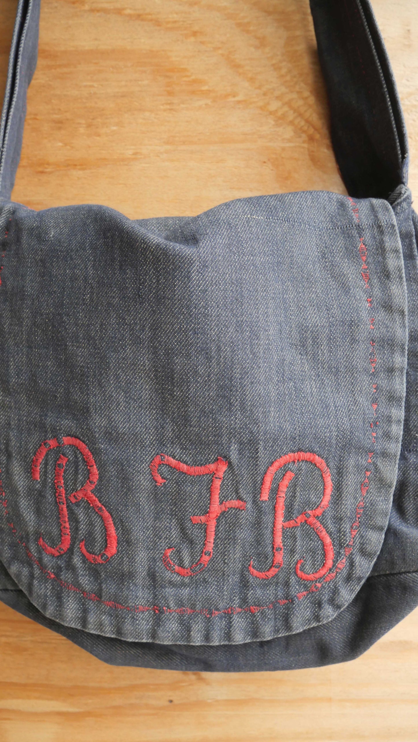 1970s Denim Cross Body Bag