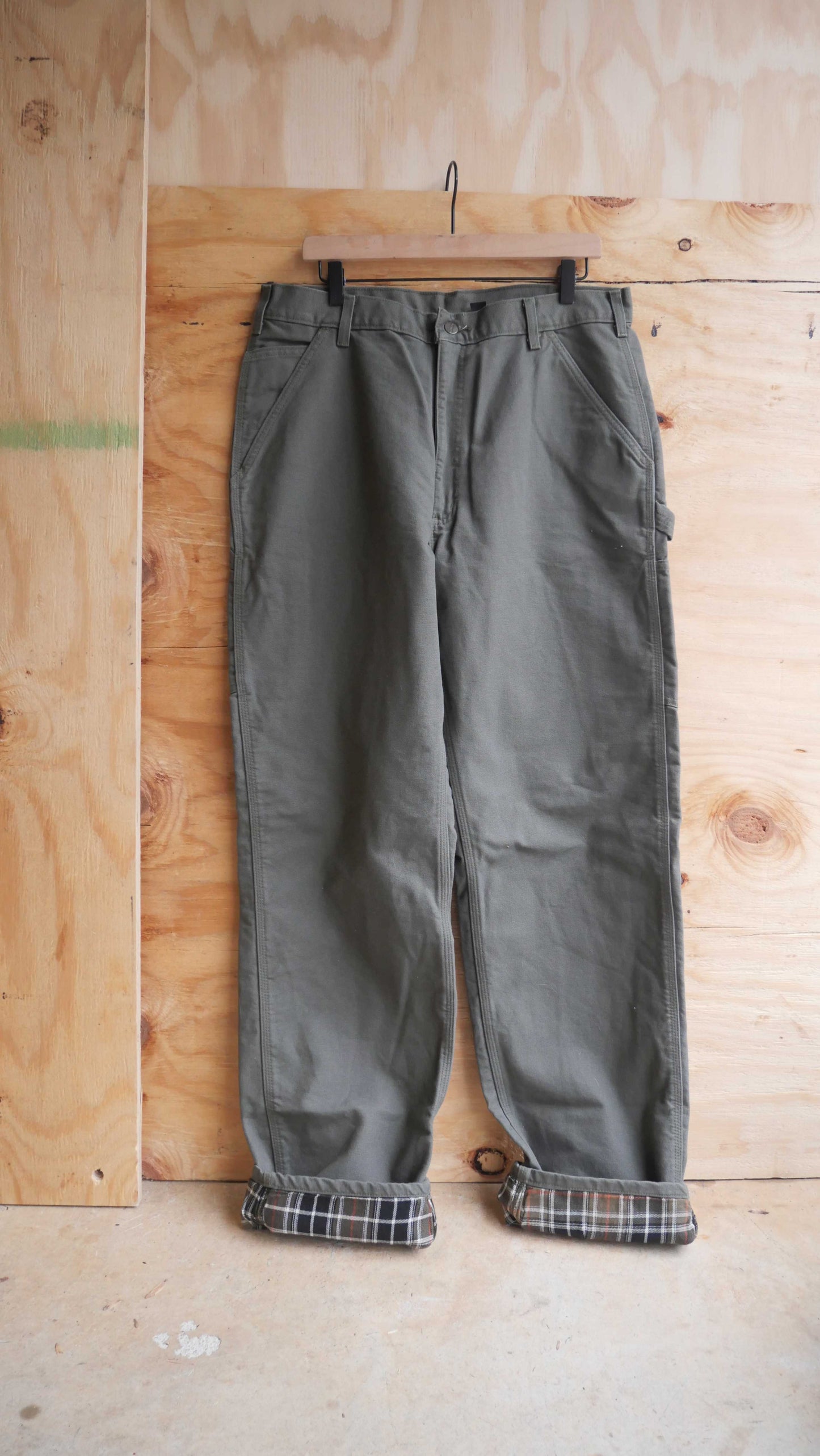 2000s Flannel Lines Carhartt Pants | 36