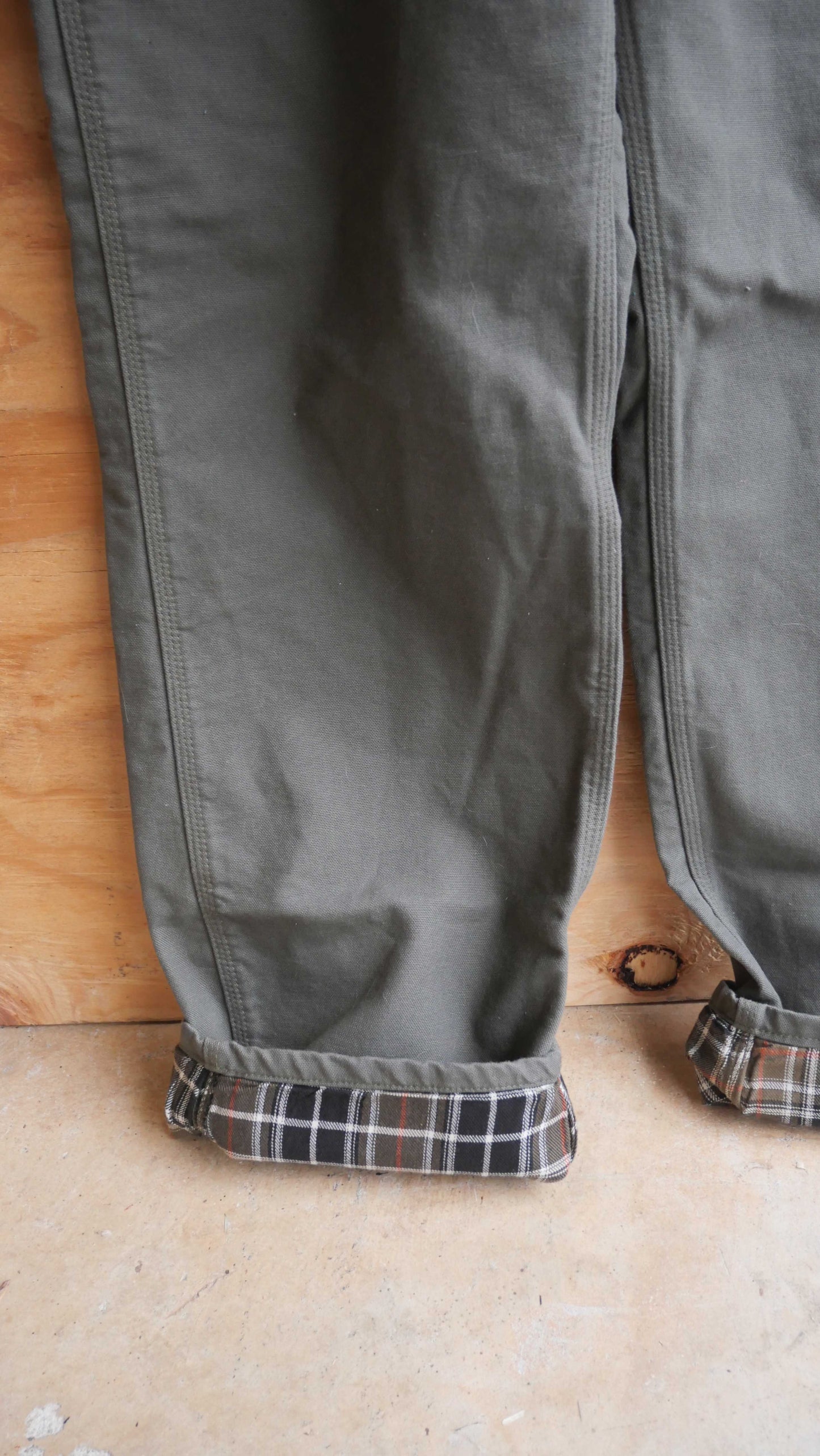 2000s Flannel Lines Carhartt Pants | 36