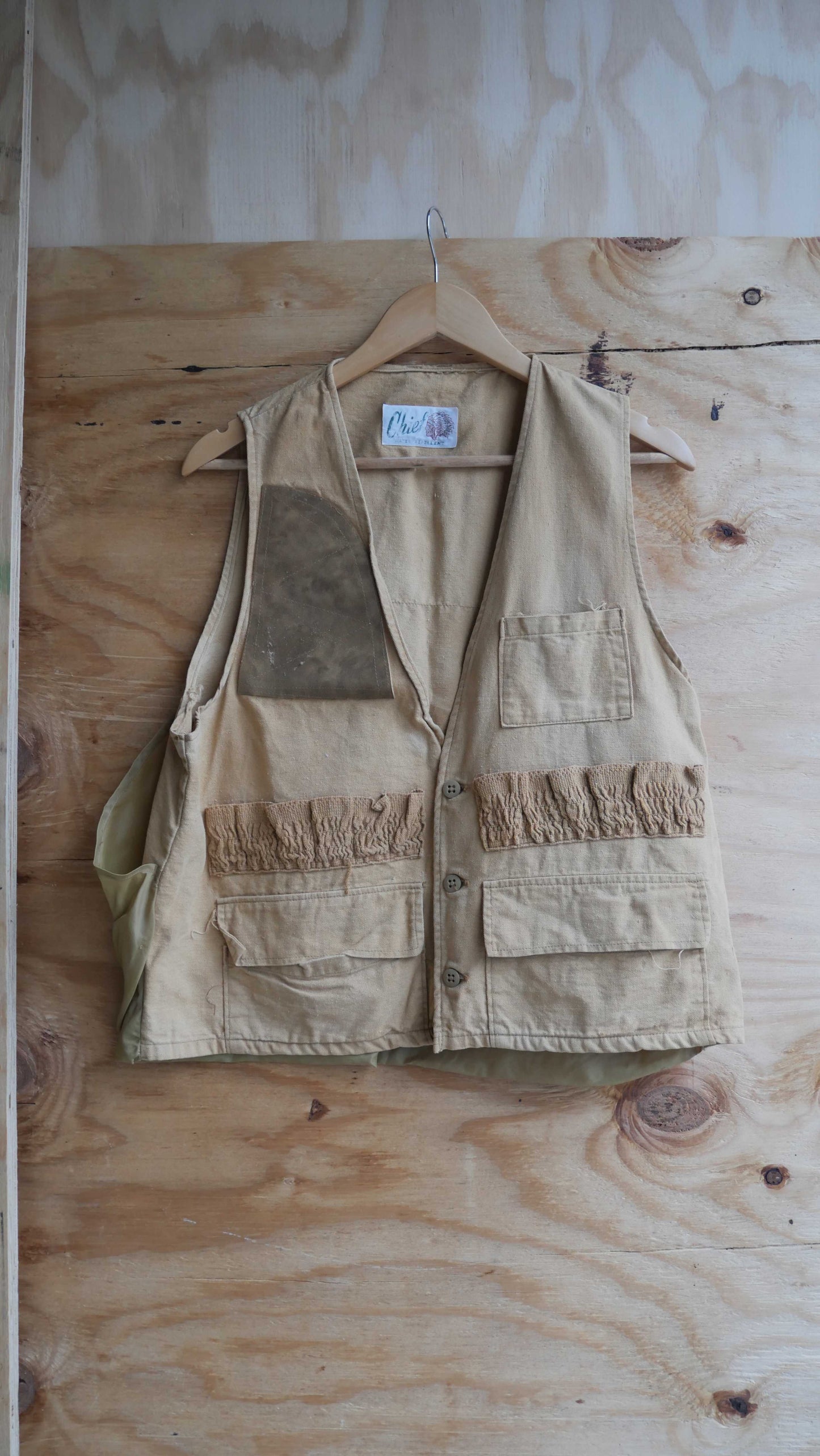 1970s Boxy Hunting Vest | M