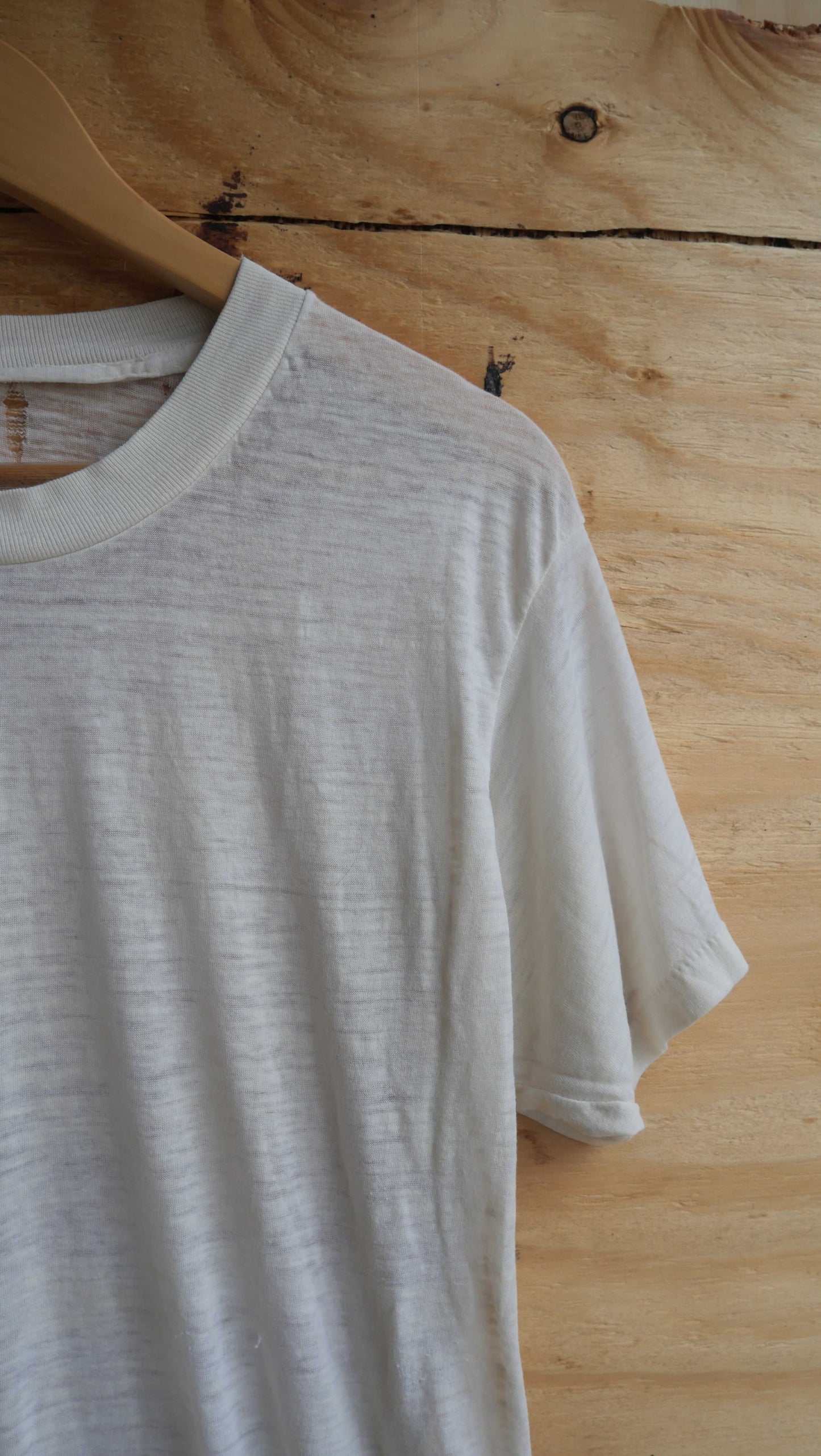 1970s Blank Slub Tee | L