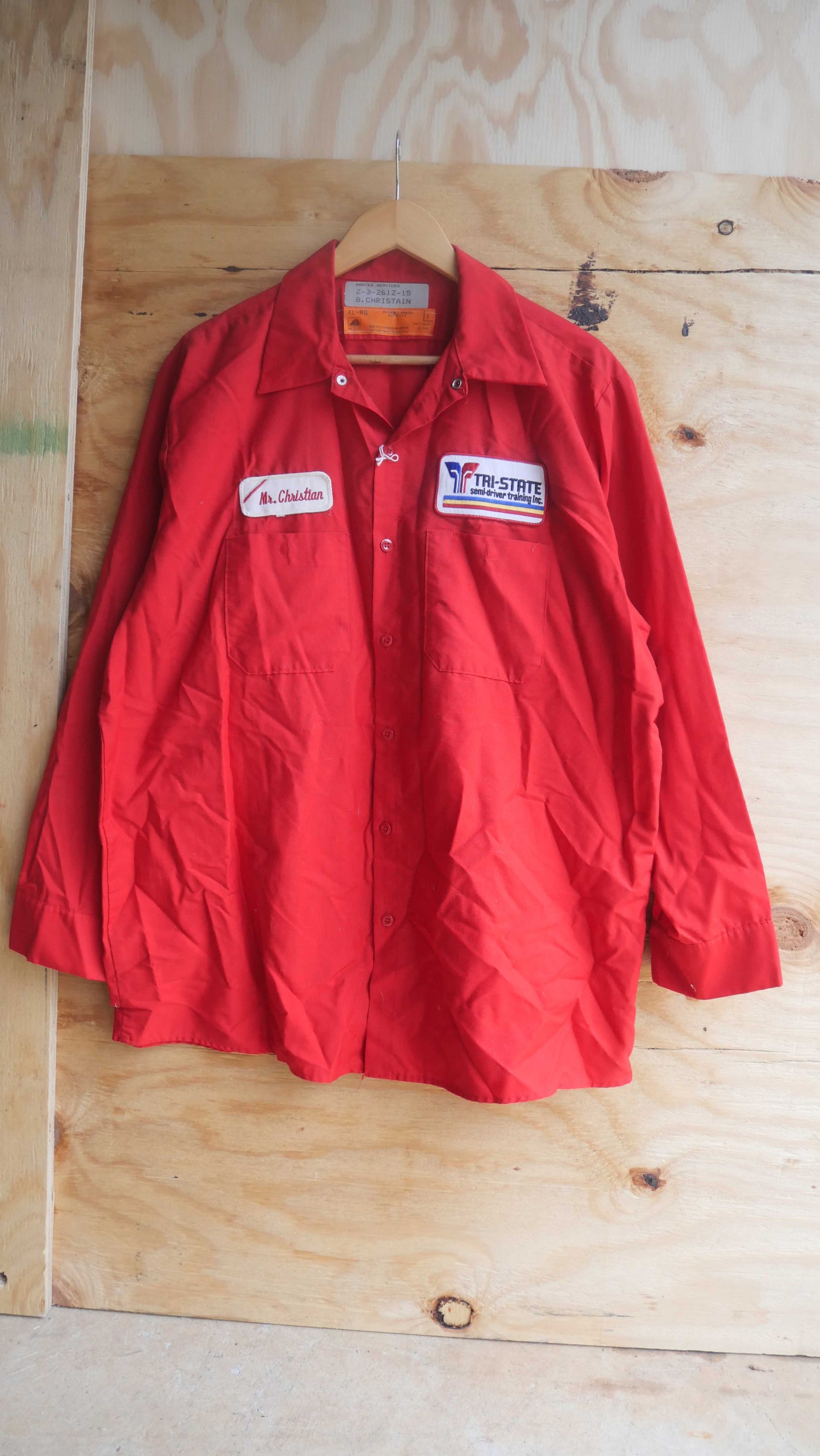 1970s Long Sleeve Work Shirt | L