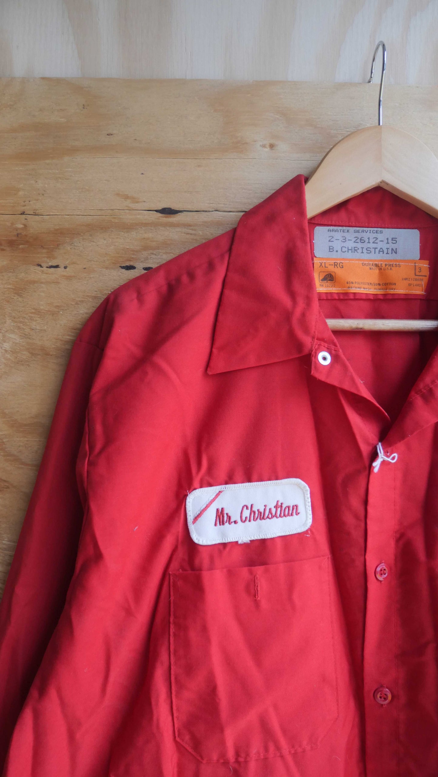 1970s Long Sleeve Work Shirt | L