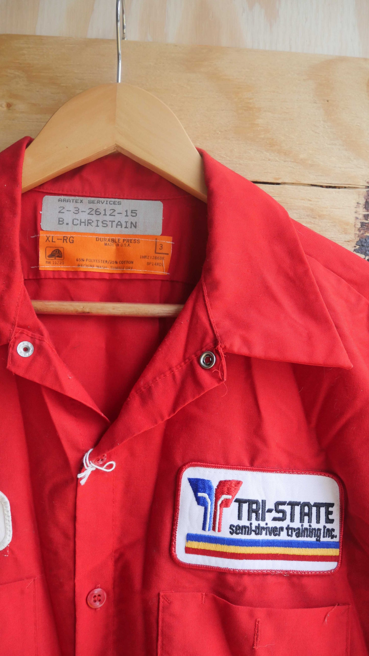 1970s Long Sleeve Work Shirt | L