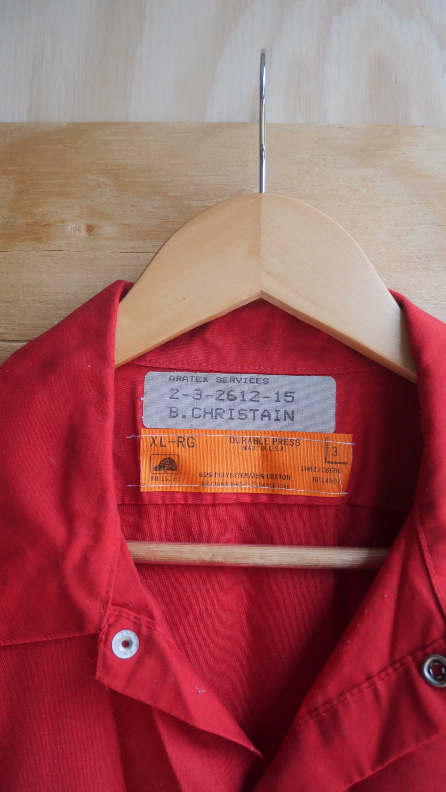 1970s Long Sleeve Work Shirt | L