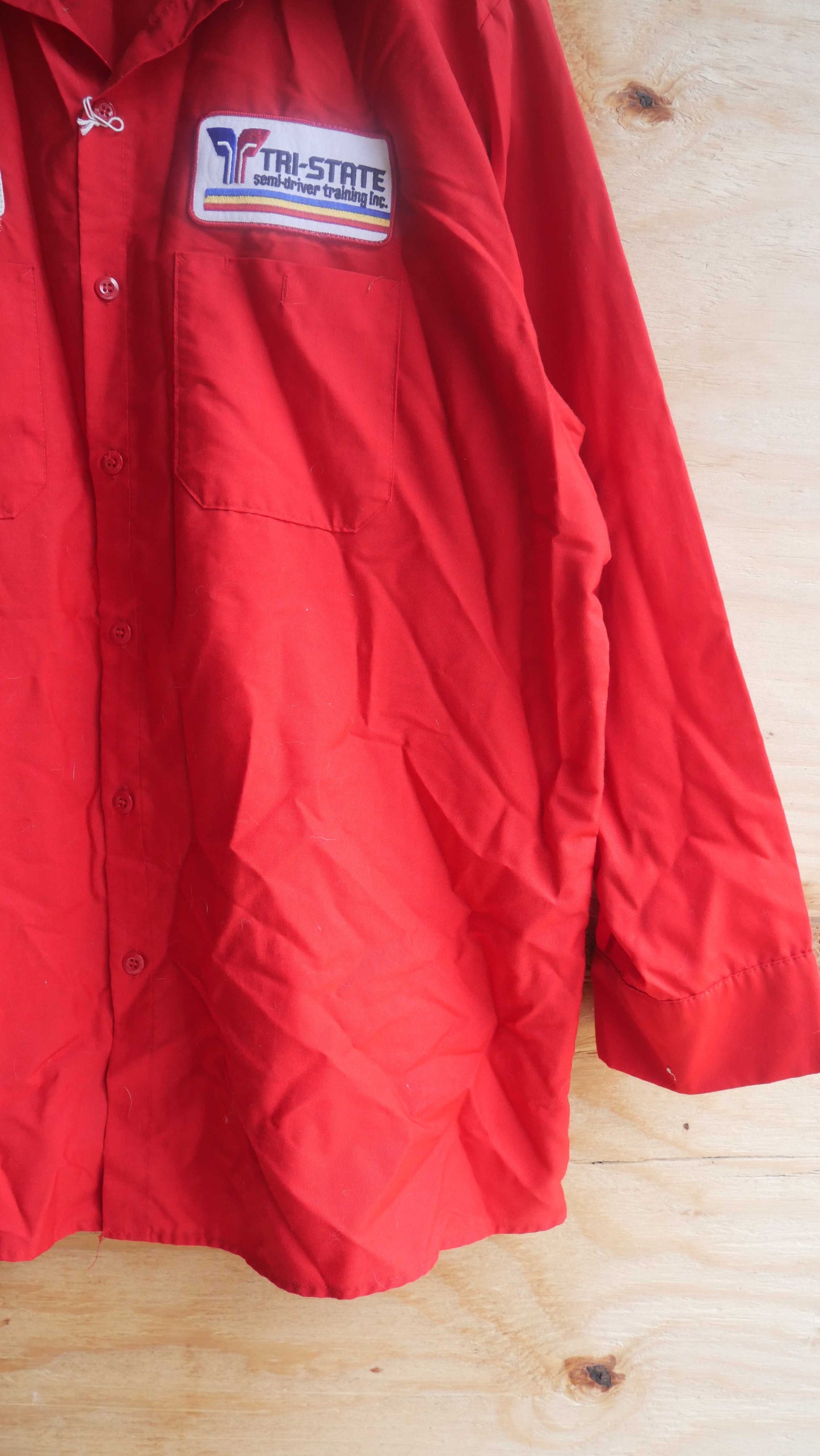 1970s Long Sleeve Work Shirt | L