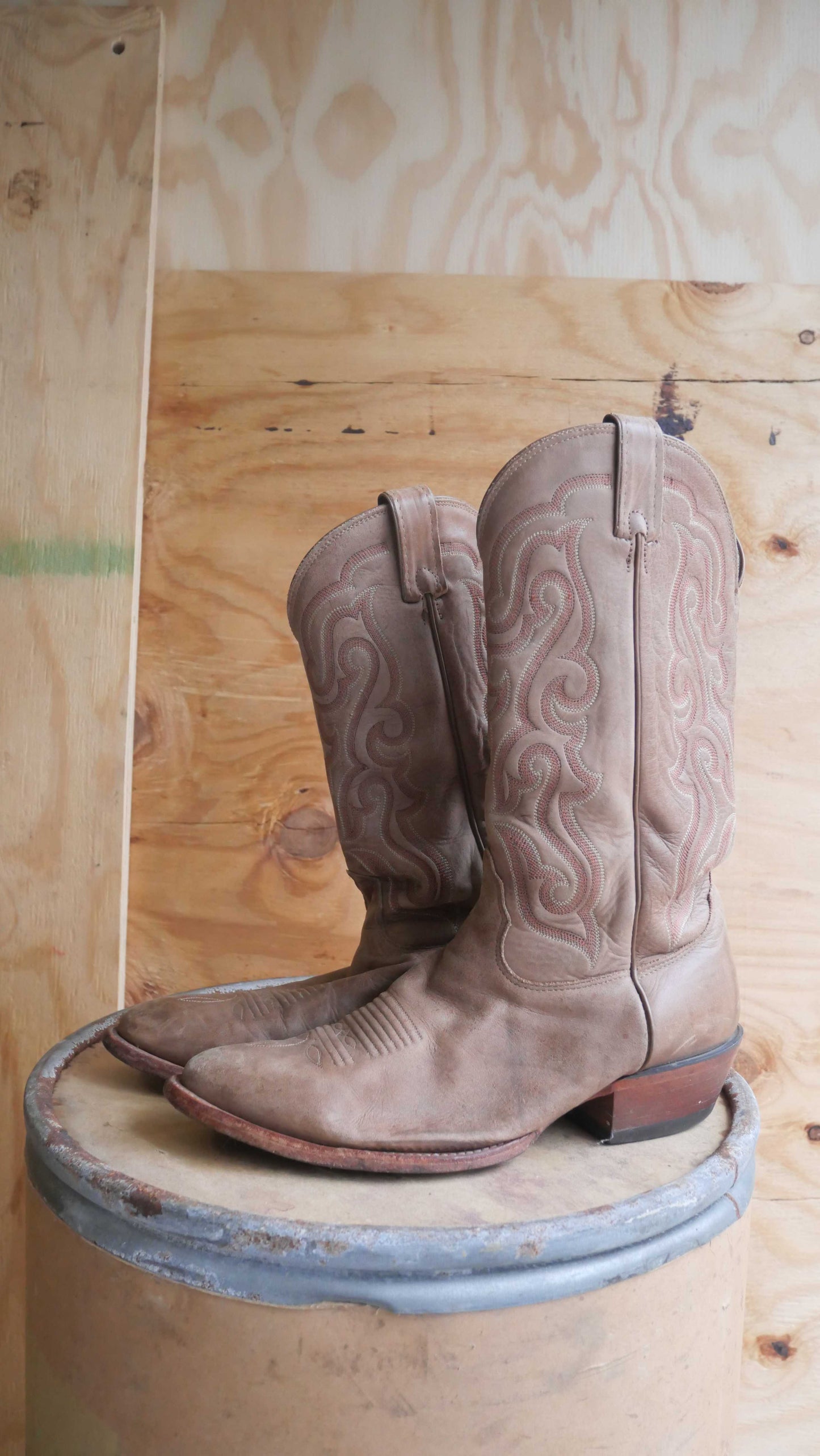 1990s Brown Cowboy Boots | 10