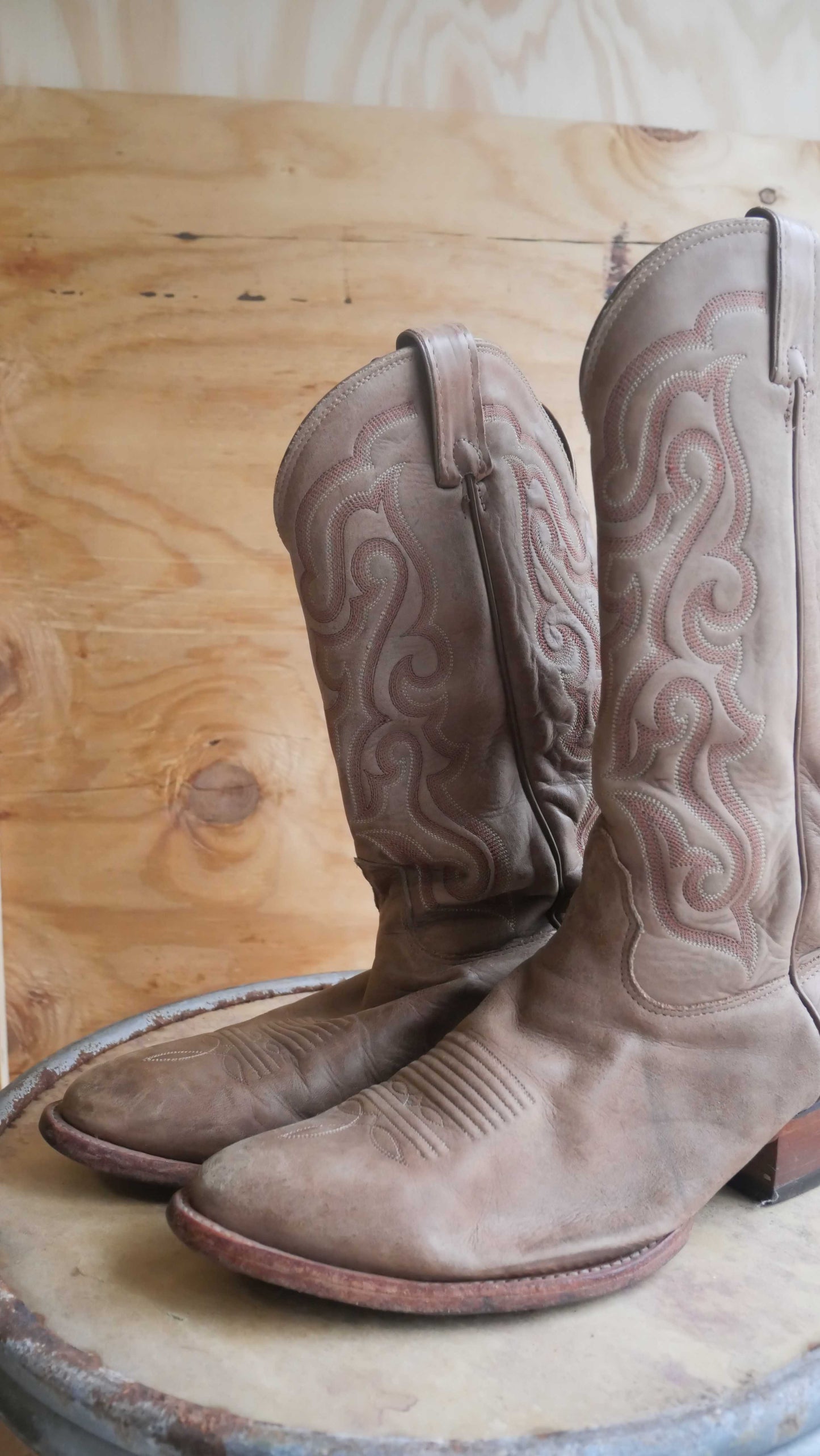 1990s Brown Cowboy Boots | 10