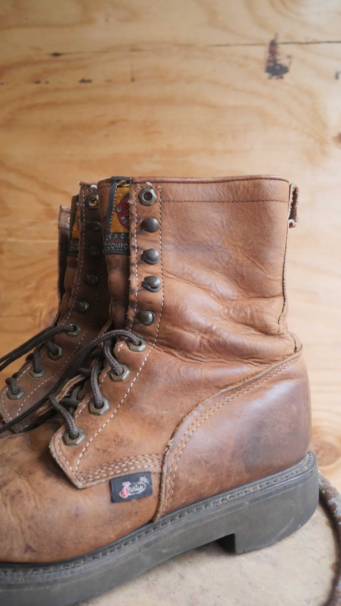 1990s Justin Work Boots | 7.5