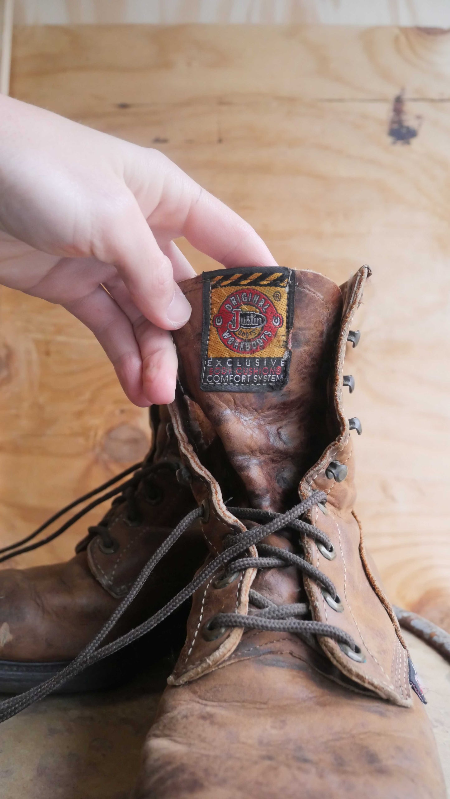 1990s Justin Work Boots | 7.5