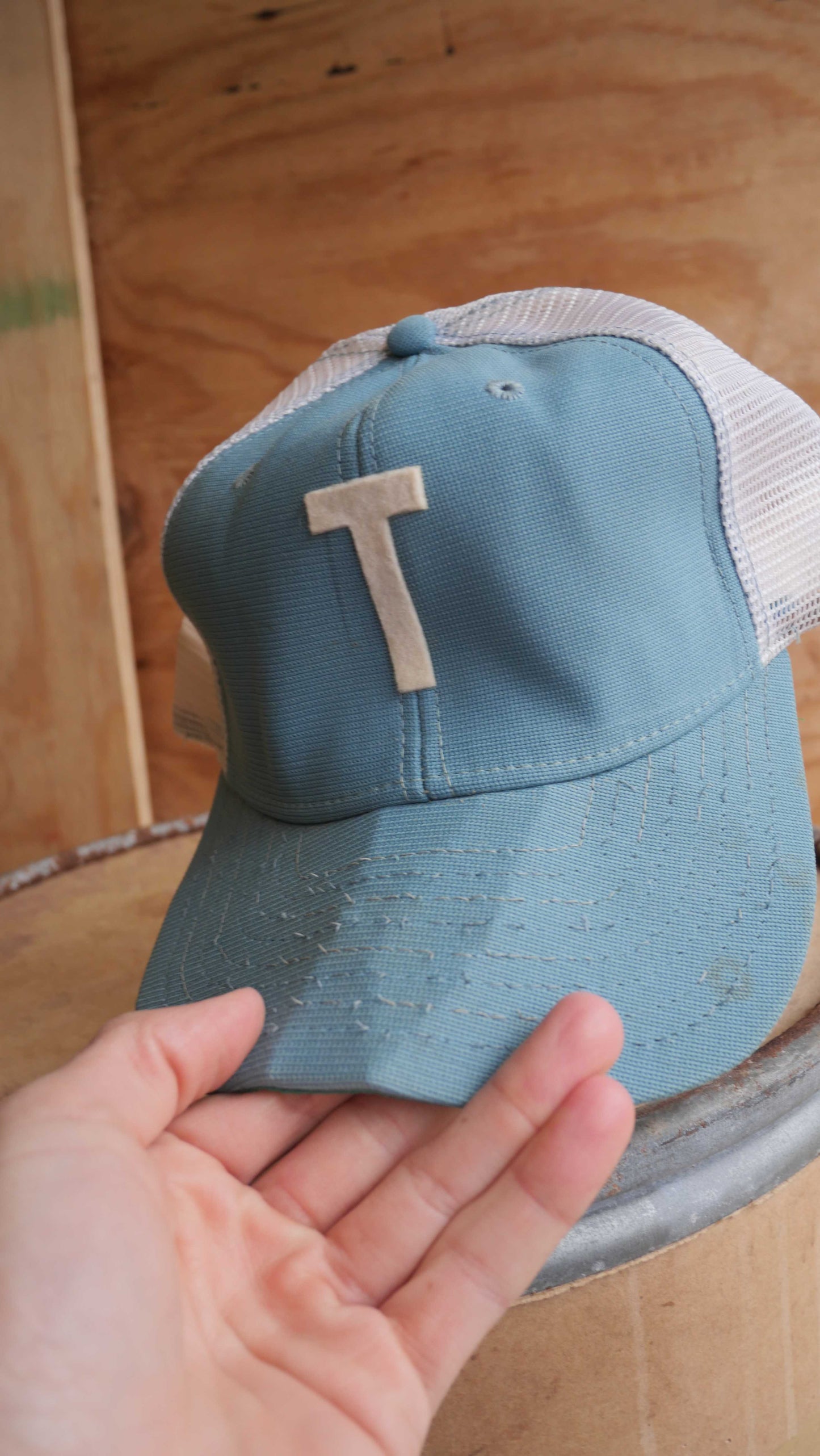 1970s Felt Letter Trucker Hat