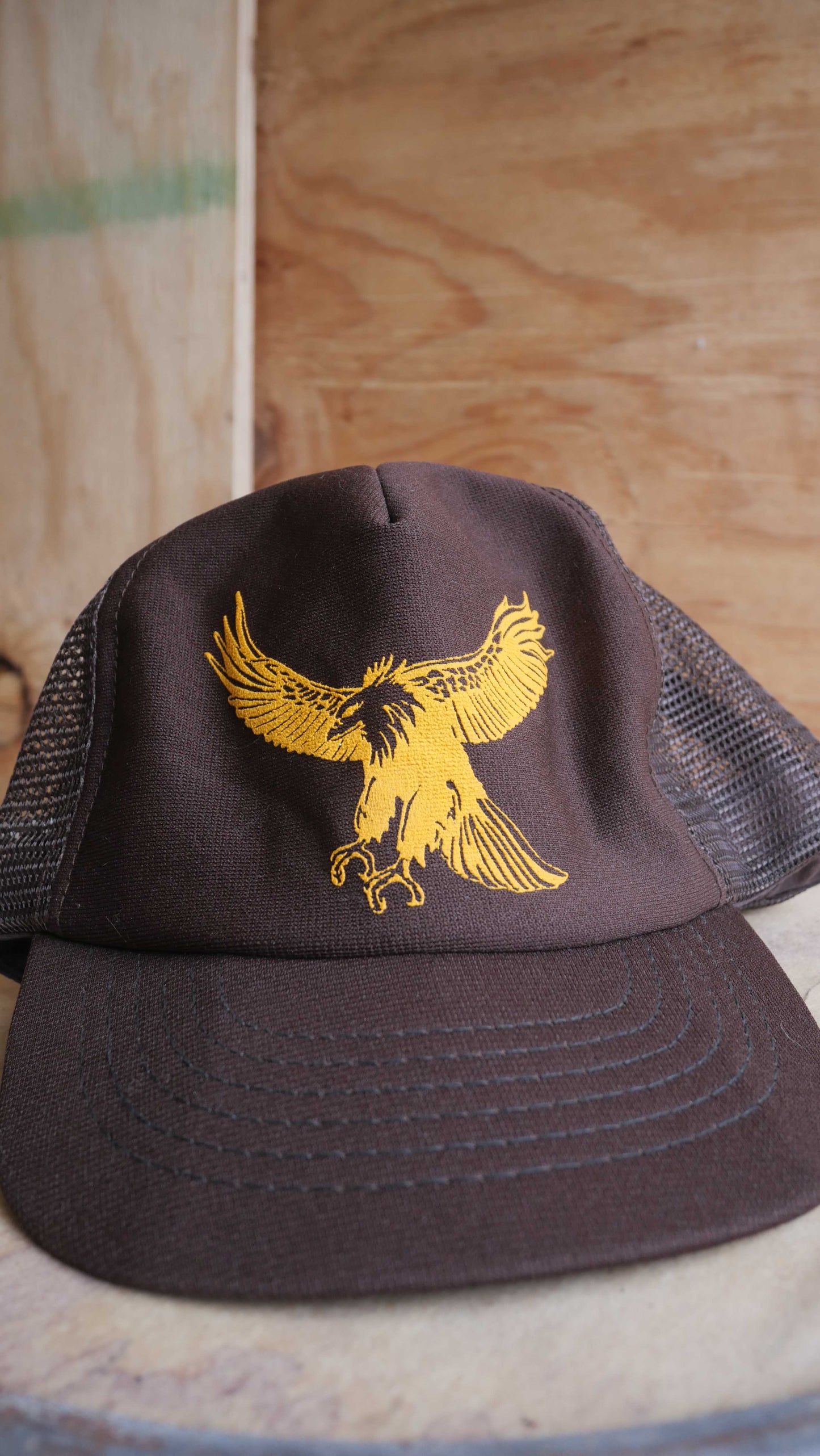 1990s Brown Trucker Hat