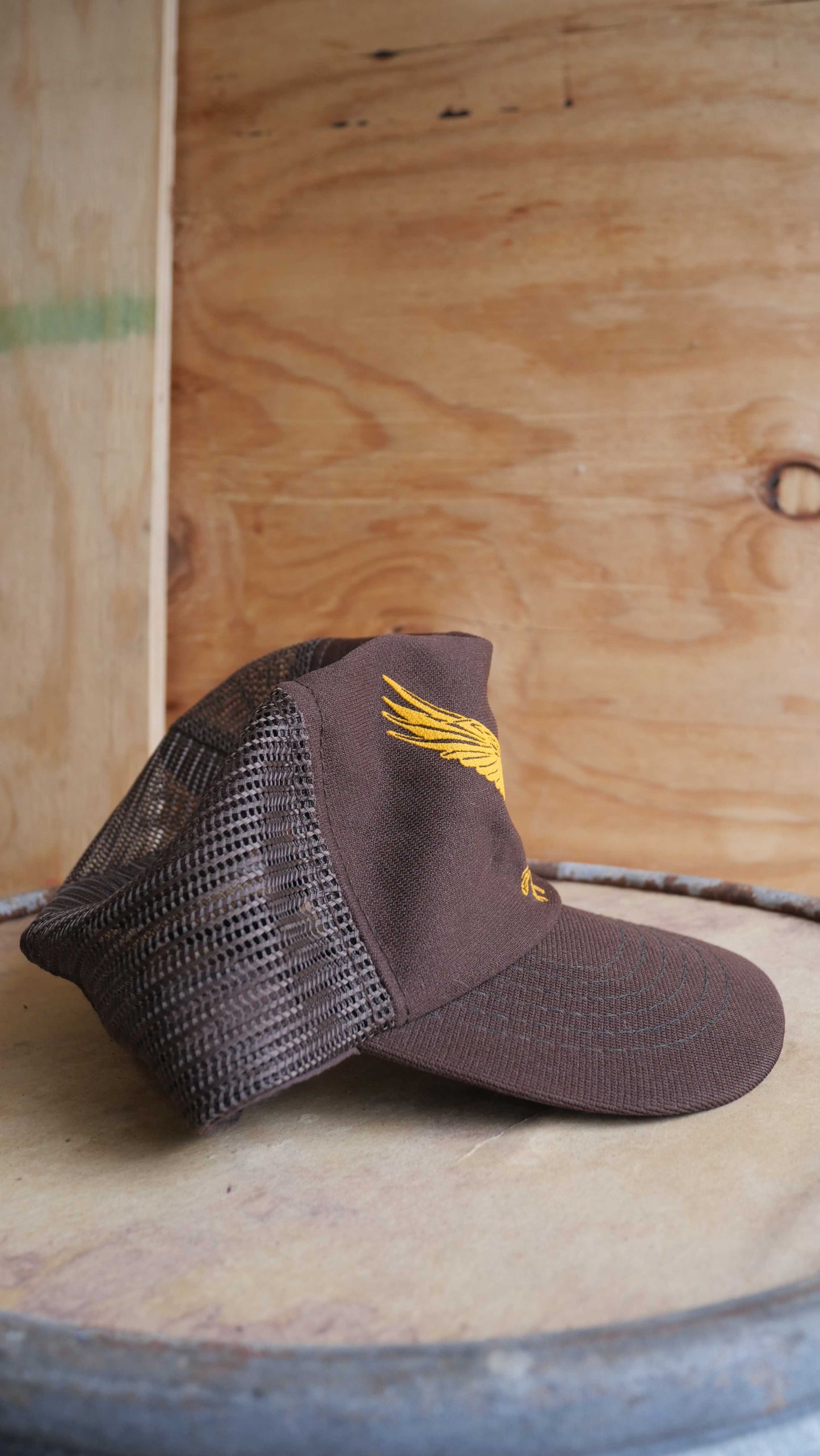 1990s Brown Trucker Hat