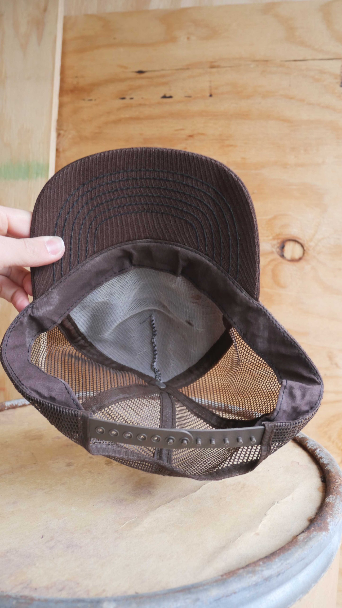 1990s Brown Trucker Hat