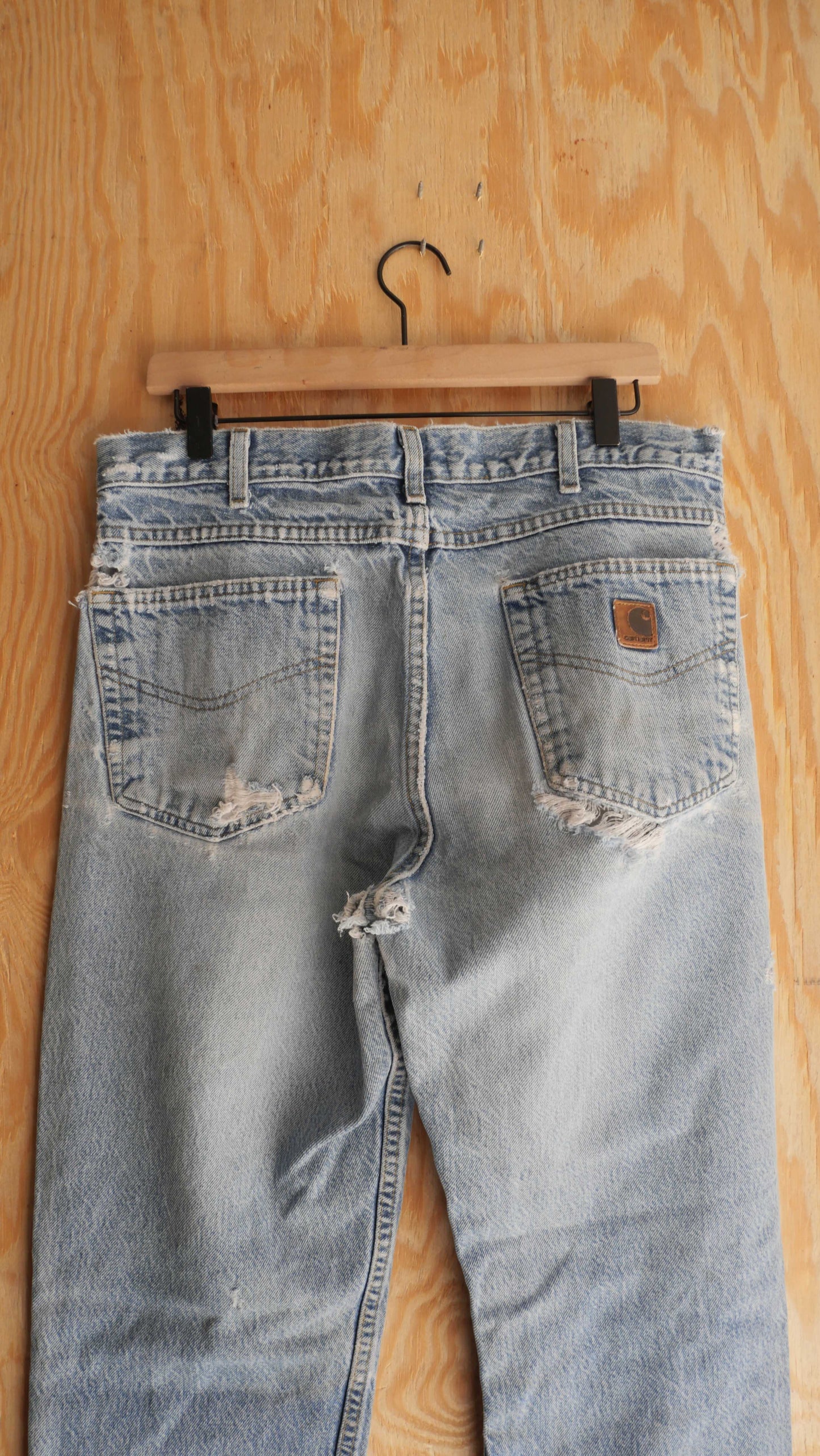 1990s Worn Carhartt Denim | 34