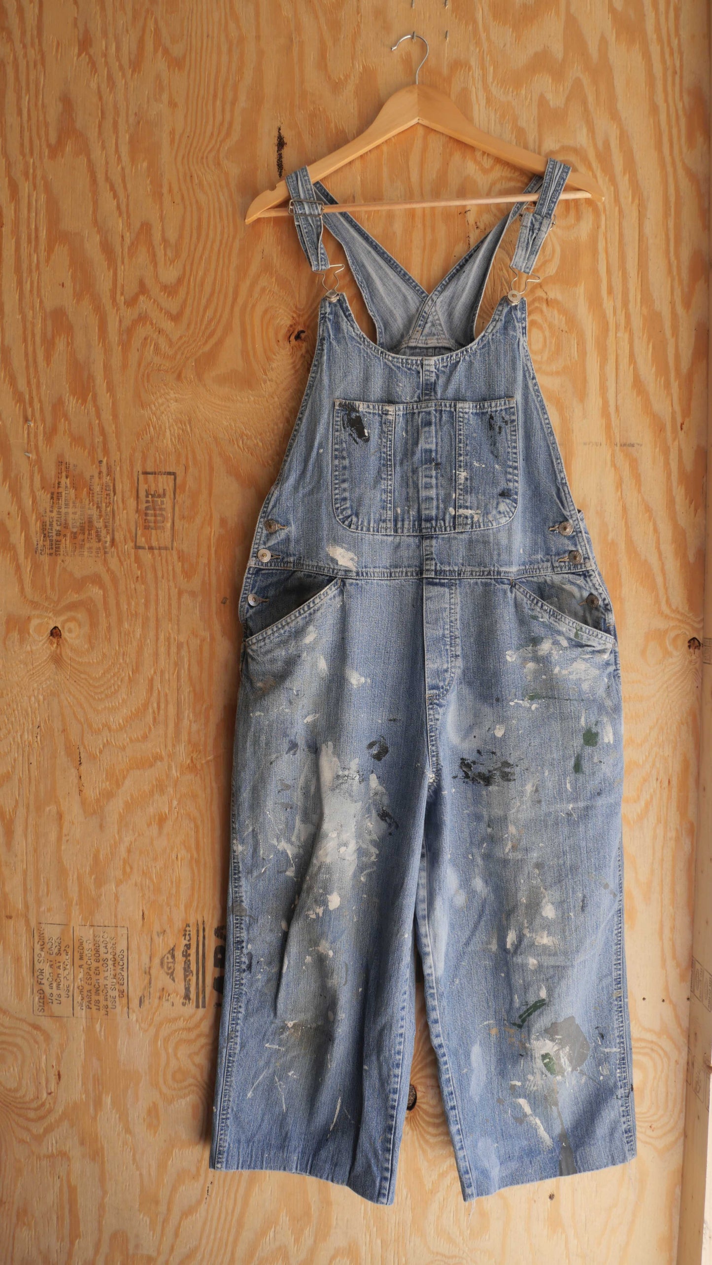 1990s Painted Overall Capris | 36