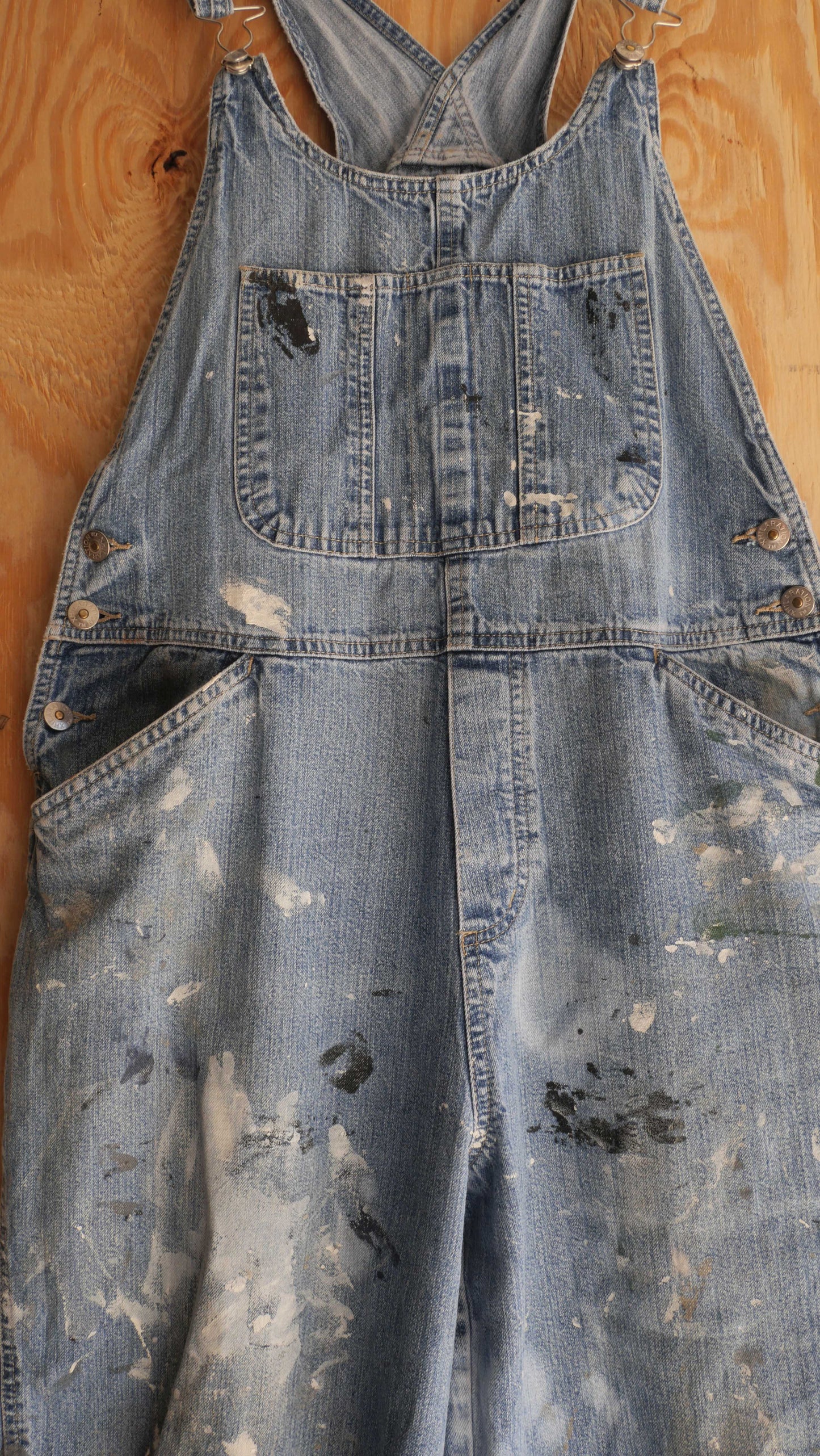 1990s Painted Overall Capris | 36