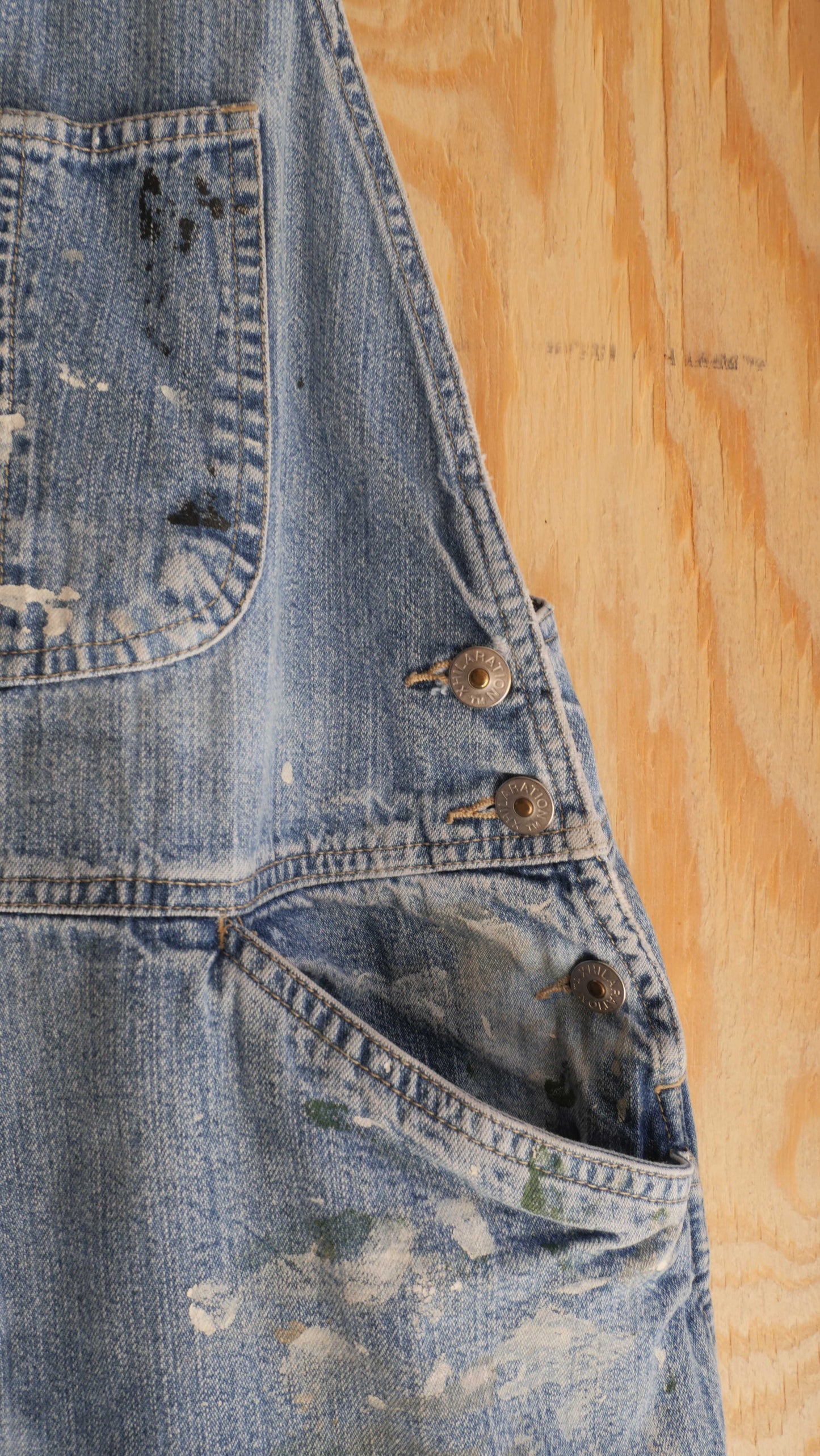 1990s Painted Overall Capris | 36