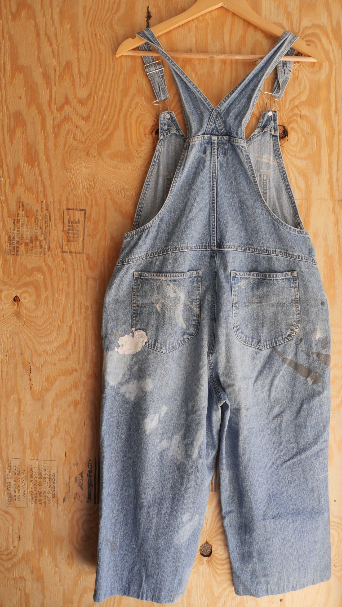 1990s Painted Overall Capris | 36