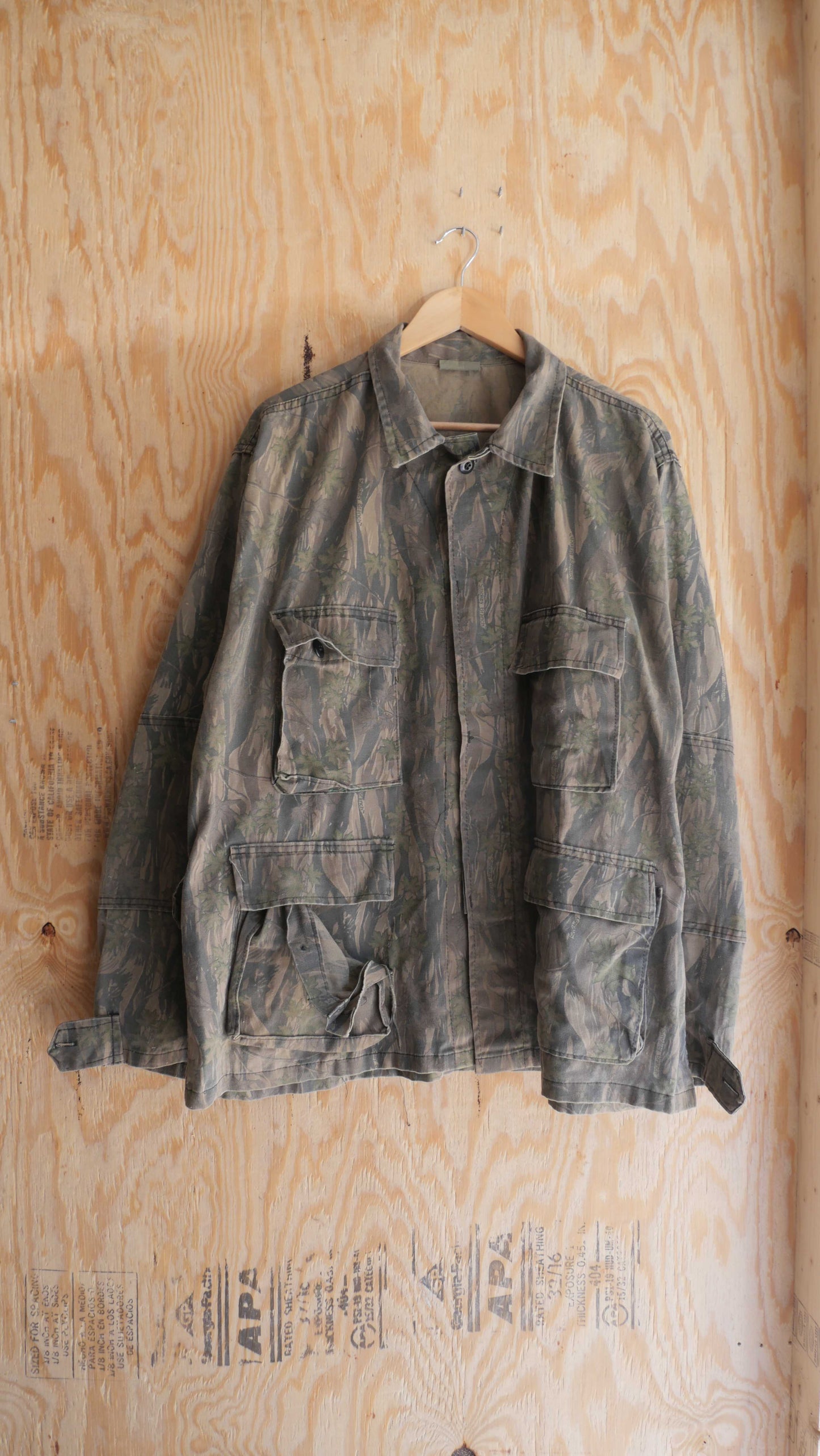 1990s Camo Chore Jacket | XL