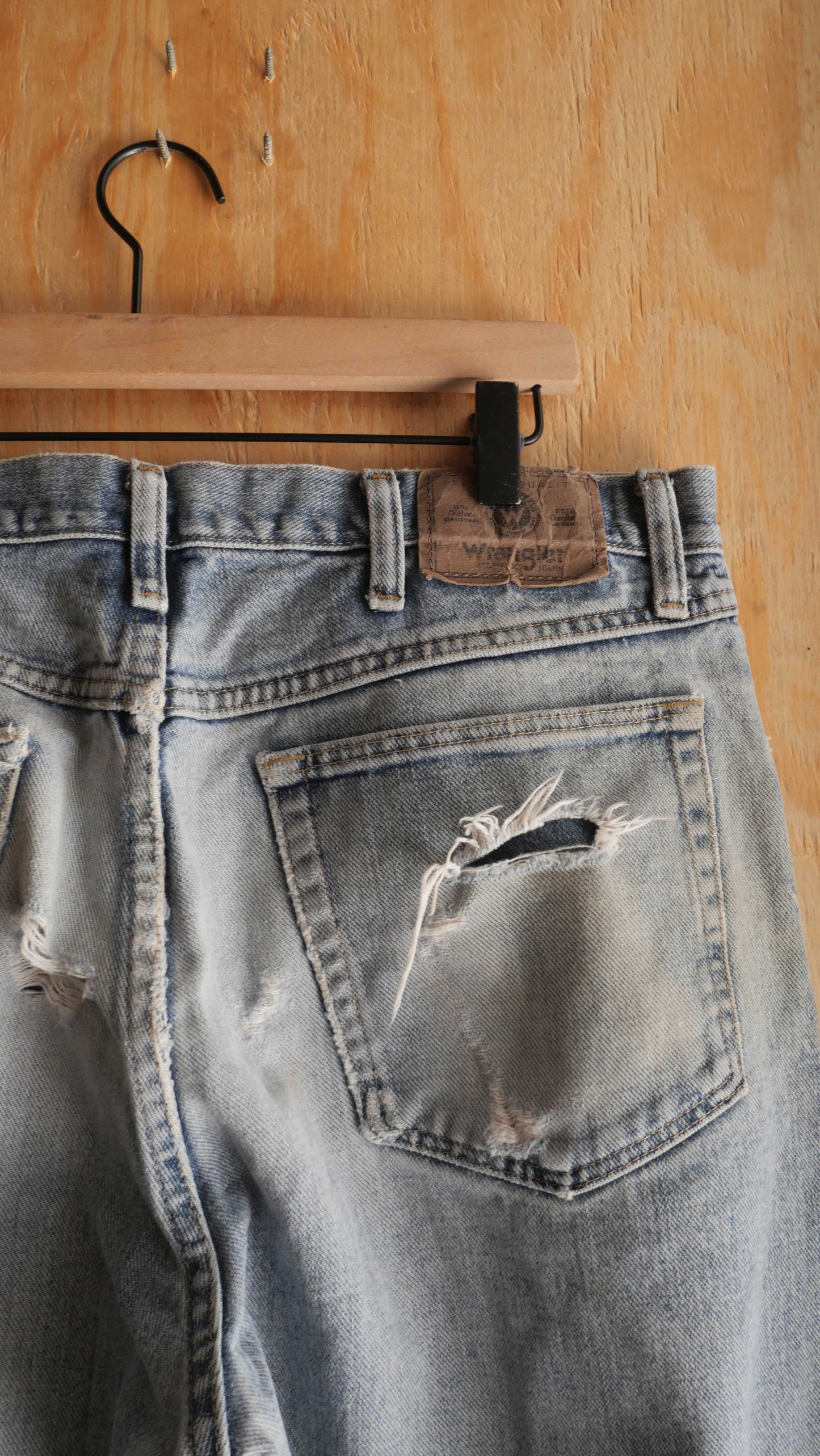 2000s Patched Wrangler Denim | 34