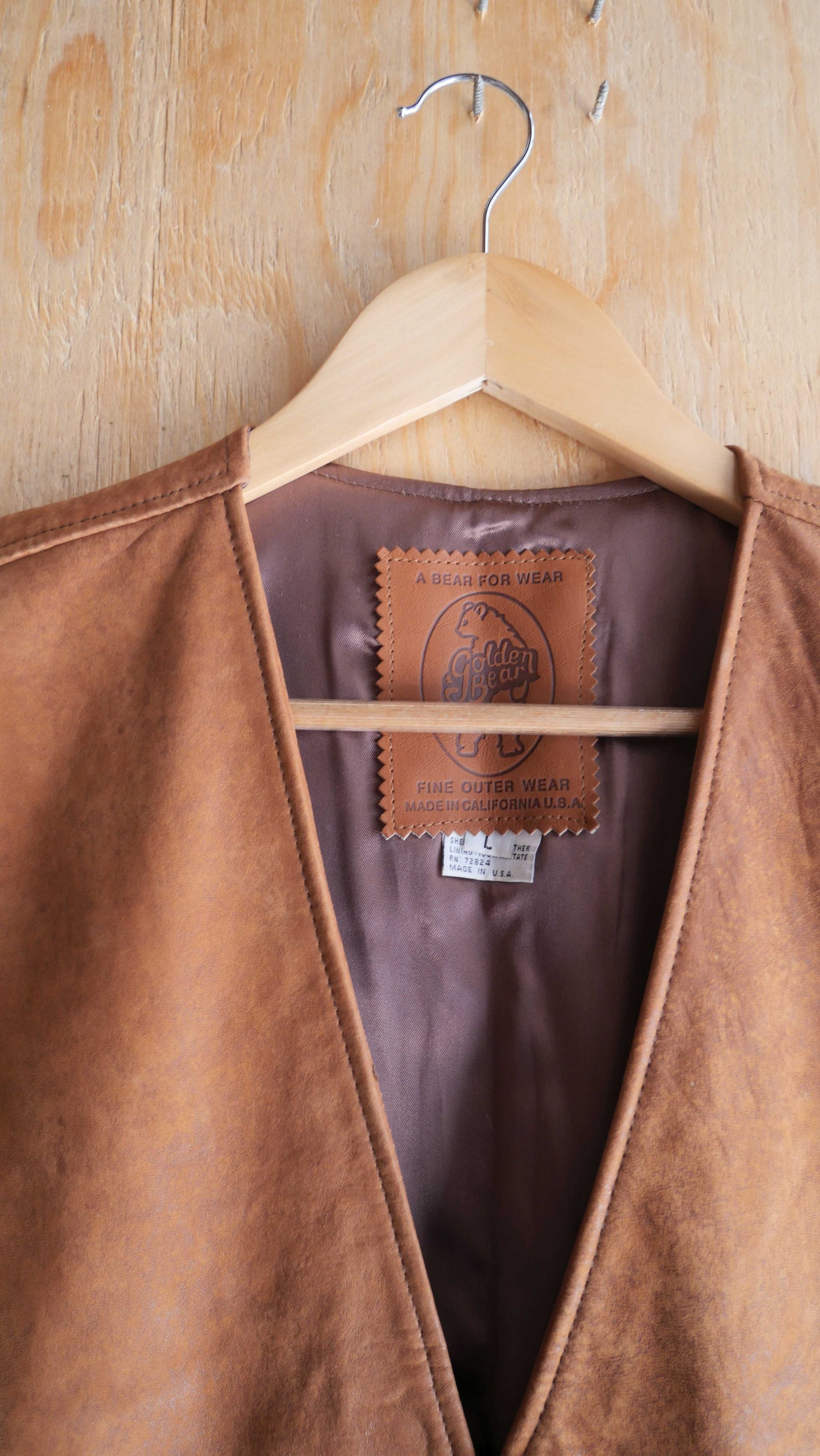 1990s Soft Leather Vest | L