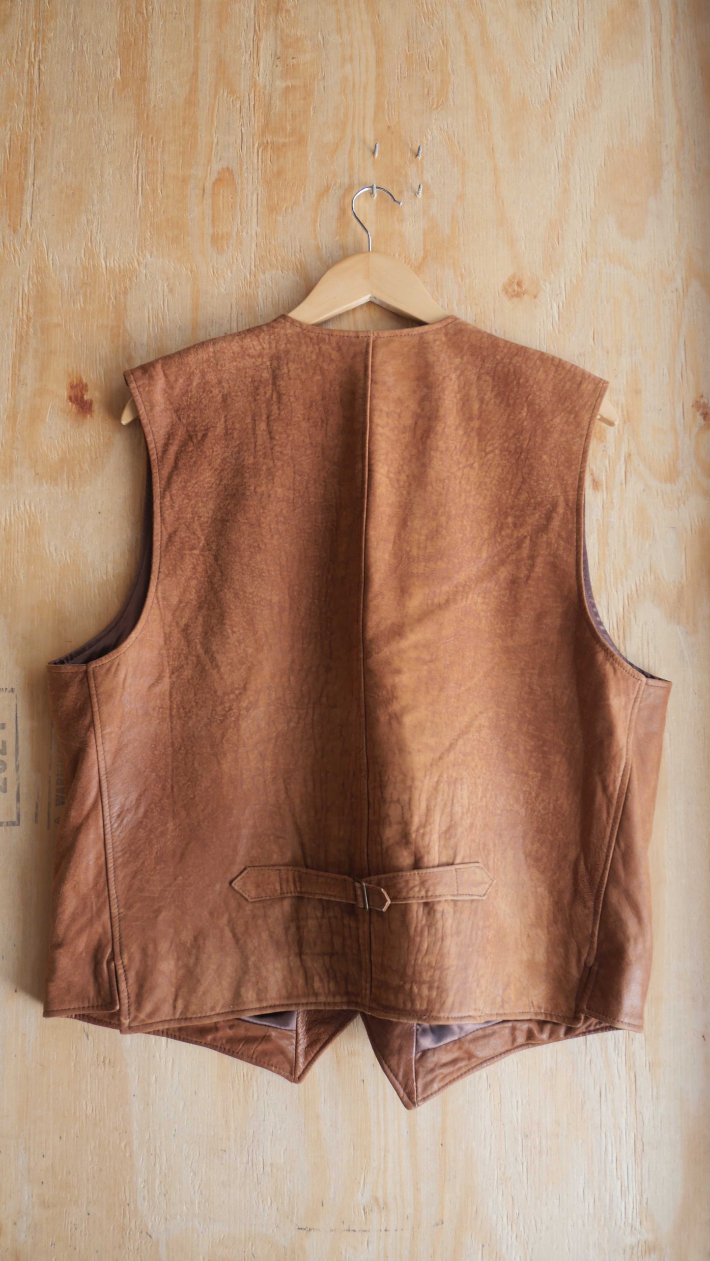 1990s Soft Leather Vest | L