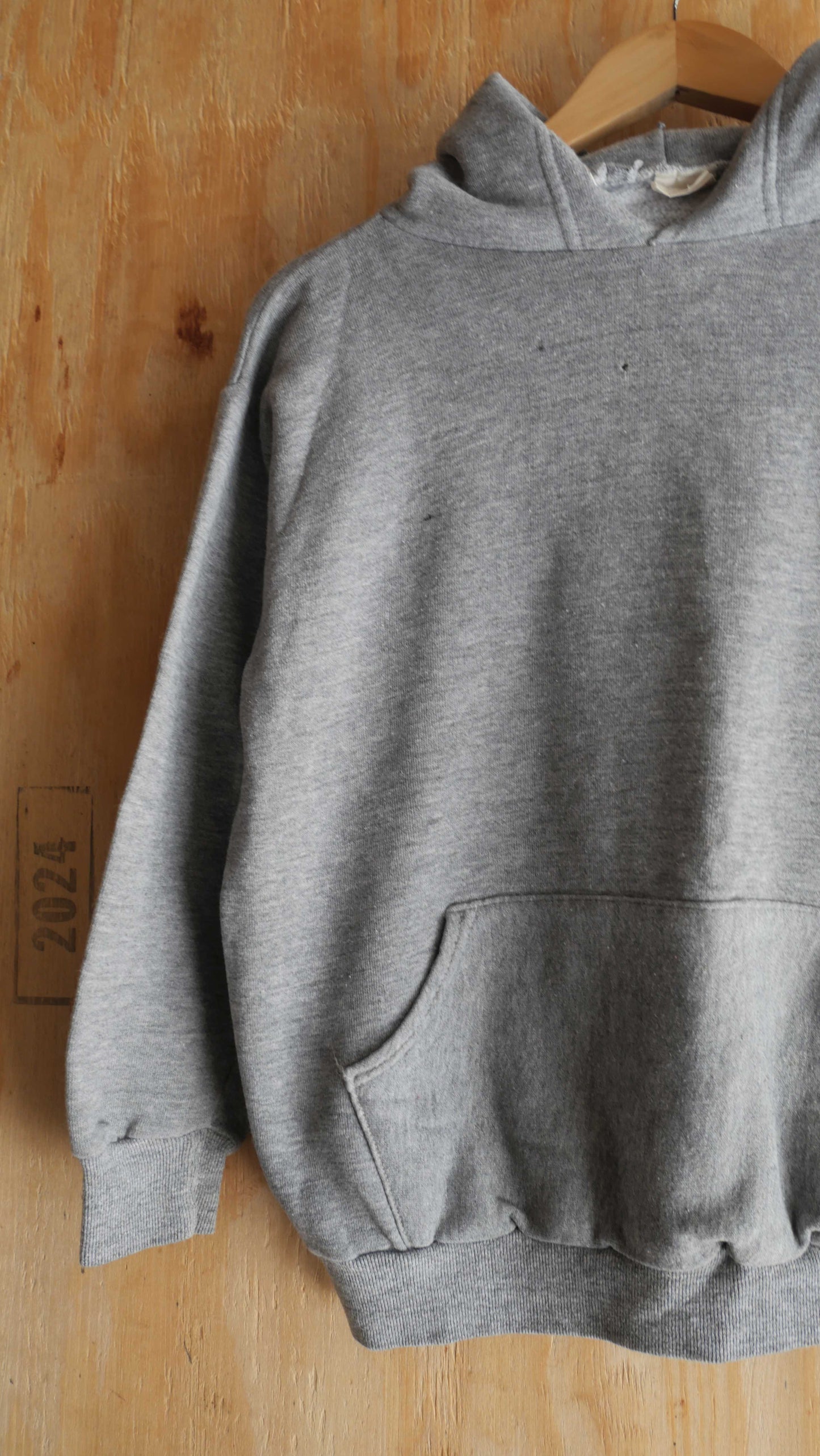 1970s Gray Hoodie | S