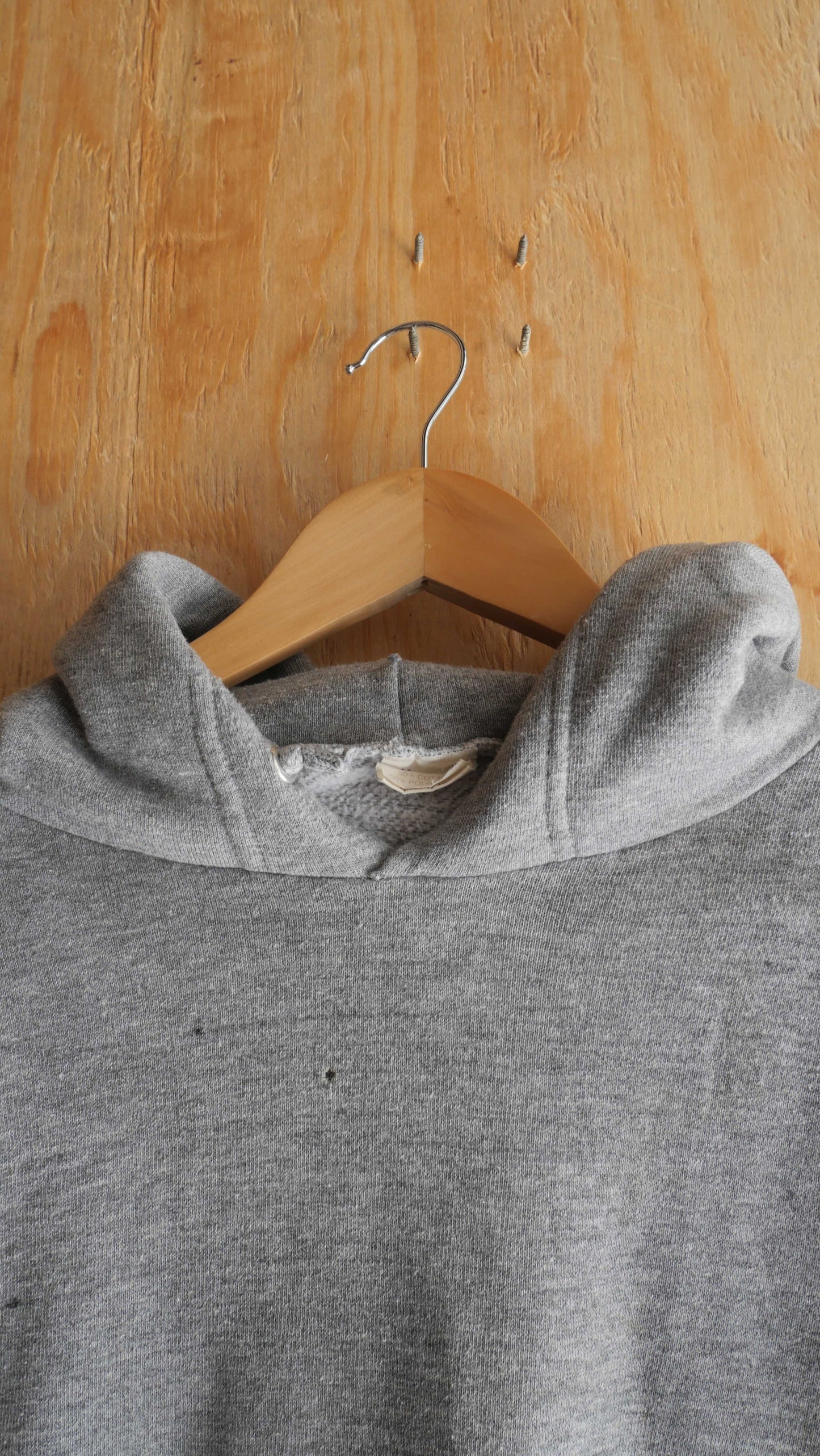 1970s Gray Hoodie | S