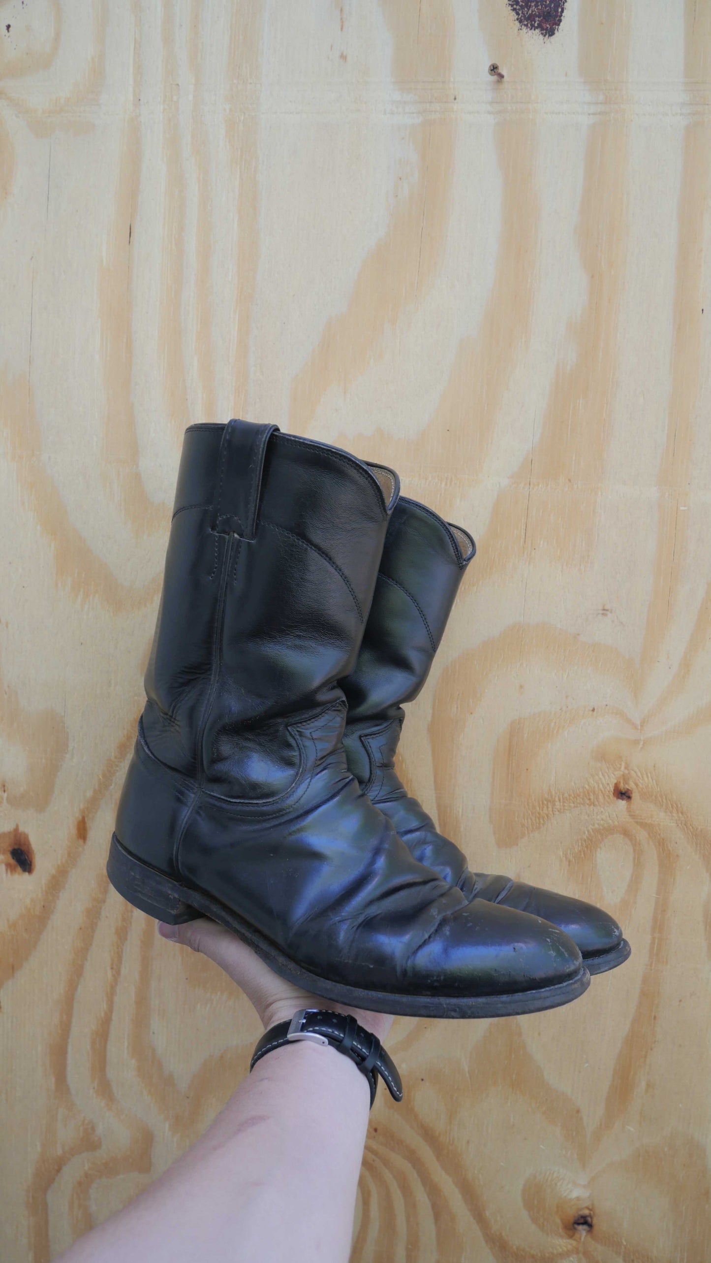 1980s Justin Cowboy Boots | 8.5