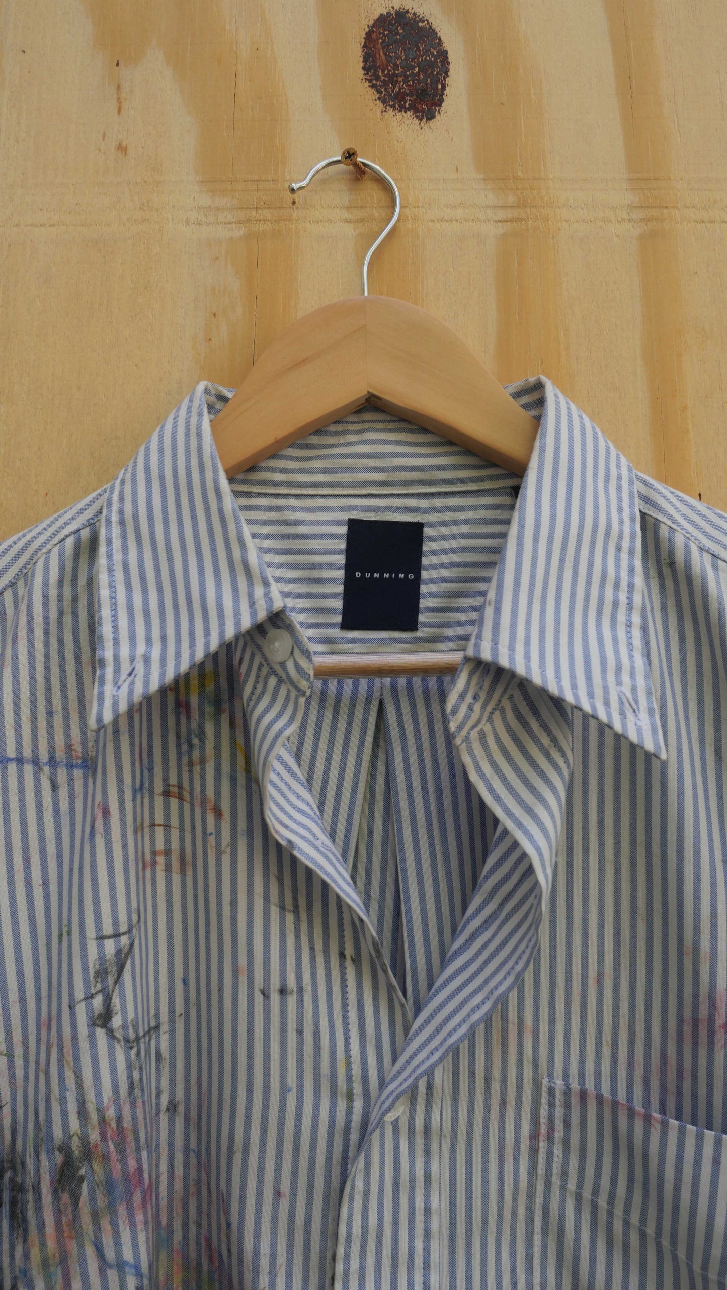 2000s Painted Striped Shirt | L