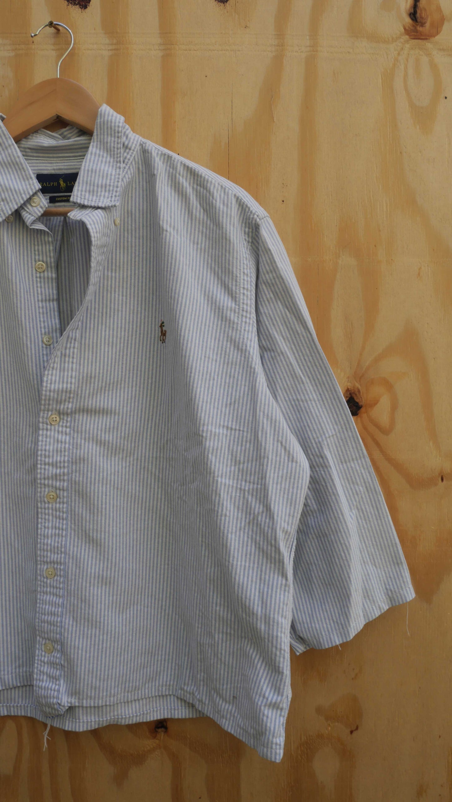 2000s Cropped Polo Shirt | L