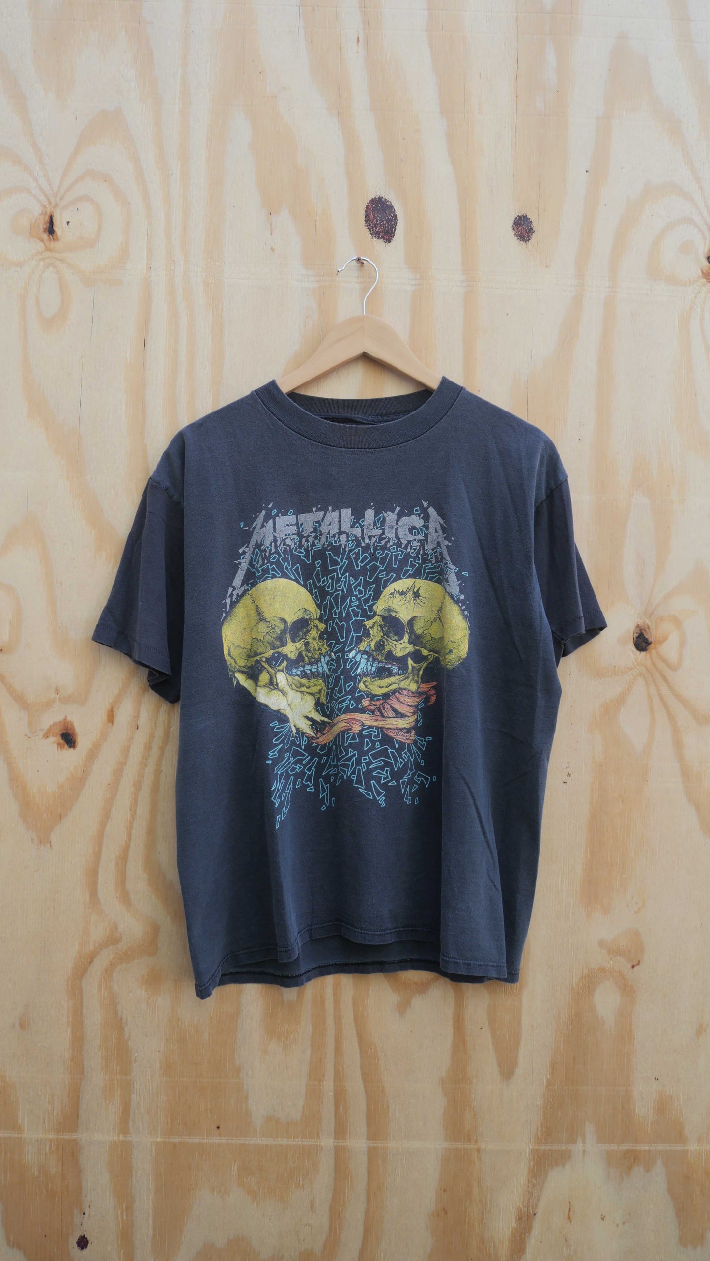 1990s Faded + Repaired Metallica Tee | L