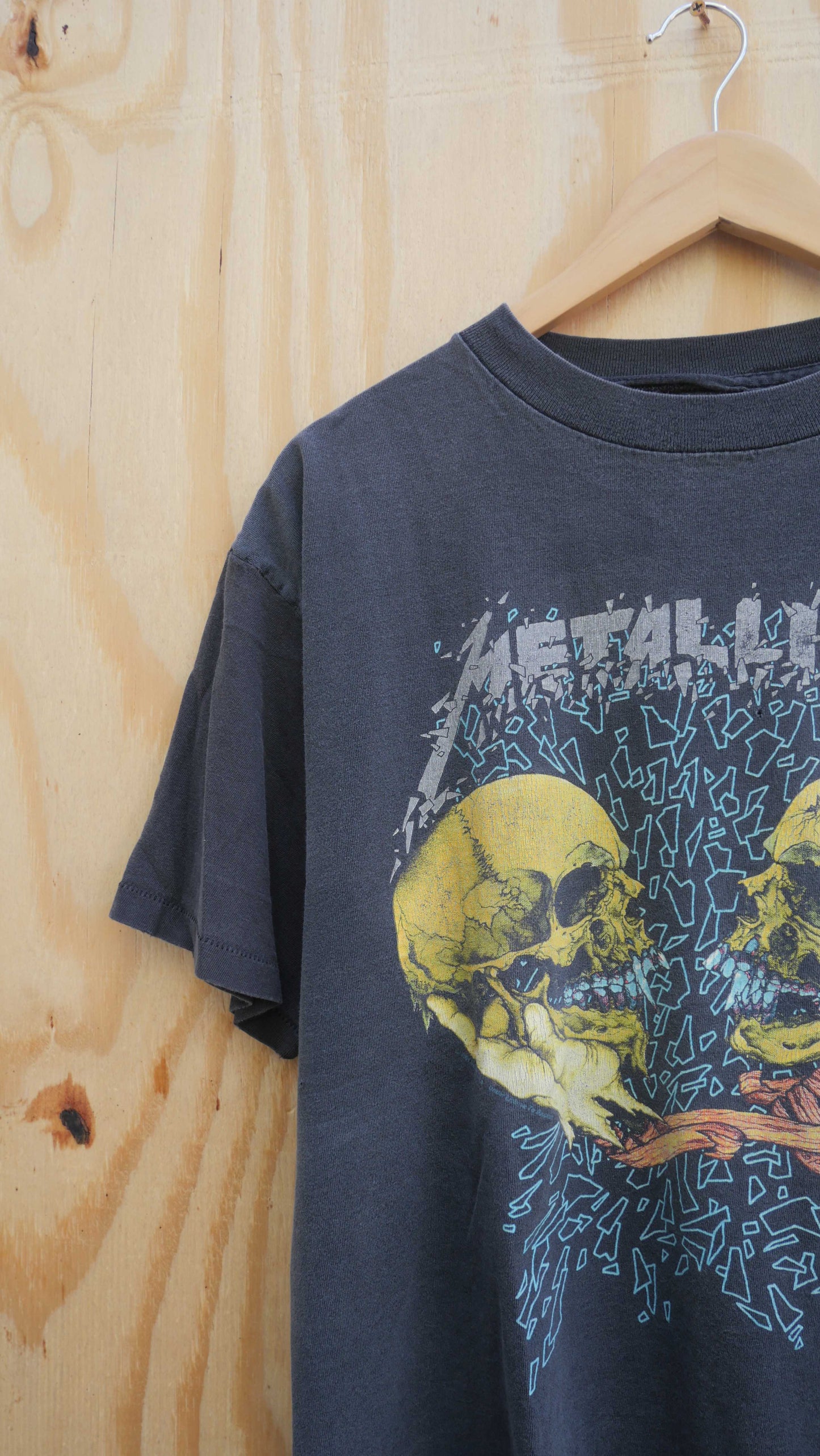 1990s Faded + Repaired Metallica Tee | L