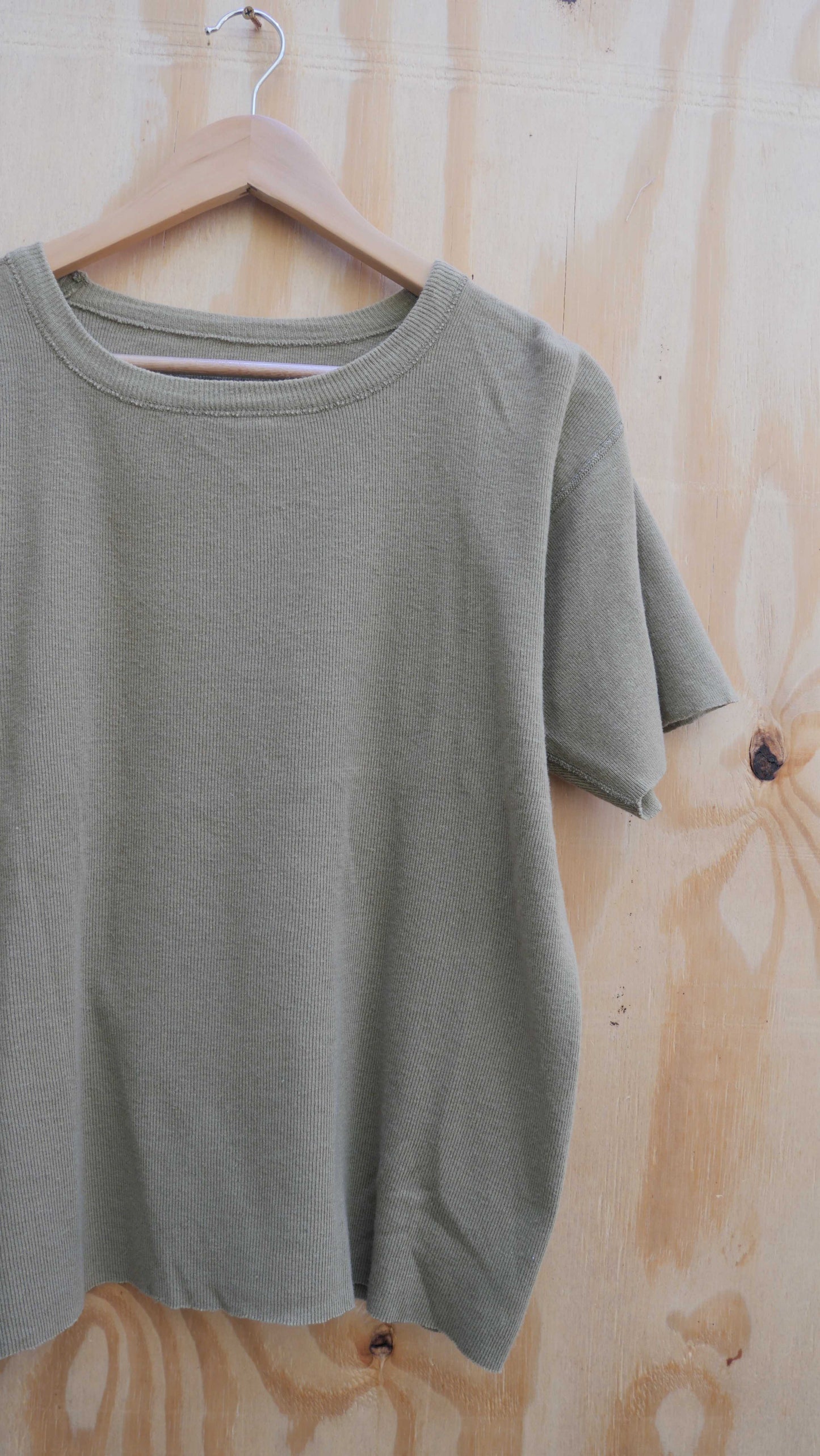 1970s Knit Army Shirt | M