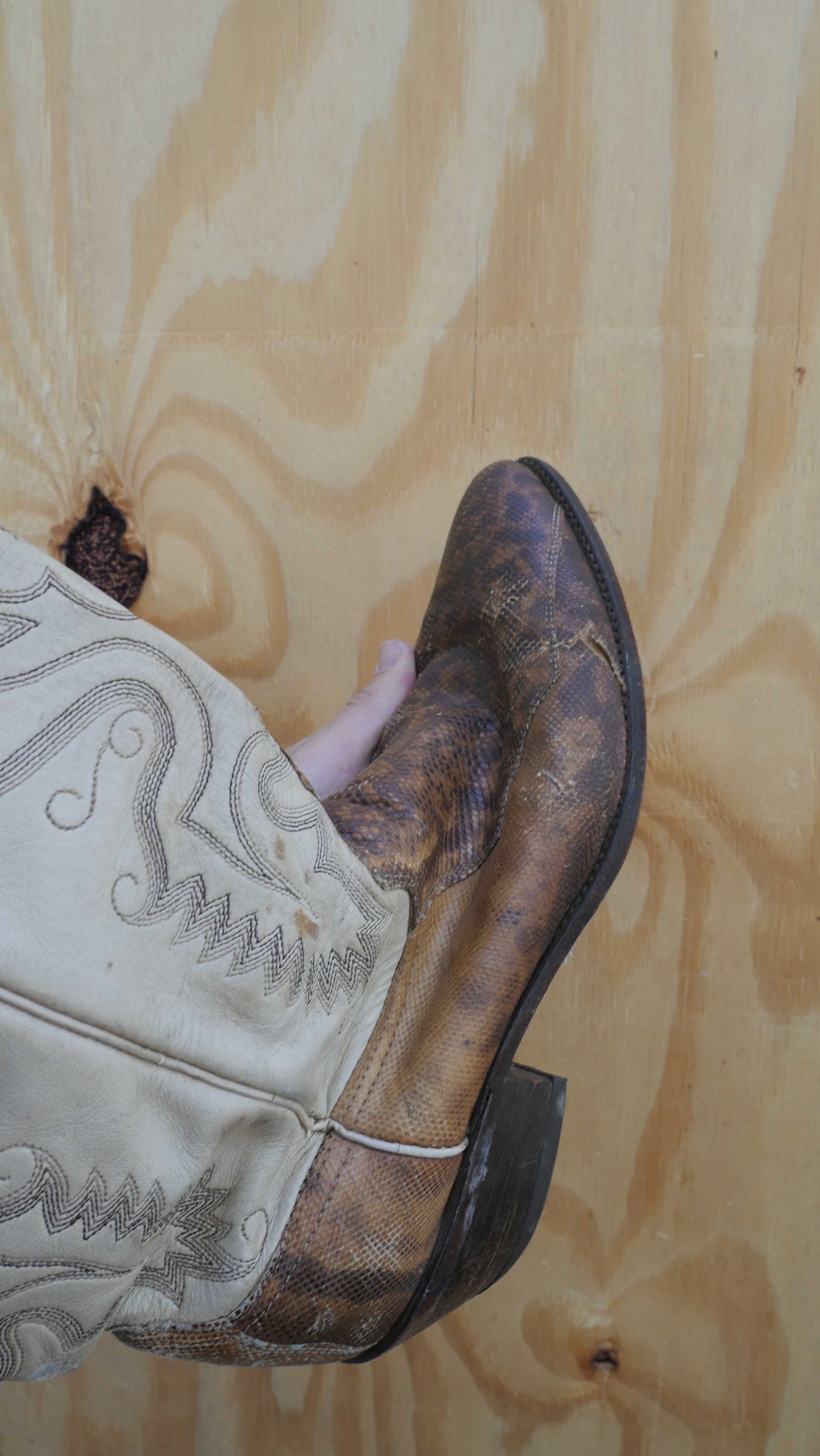 1980s Snakeskin Dan Post Boots | 10