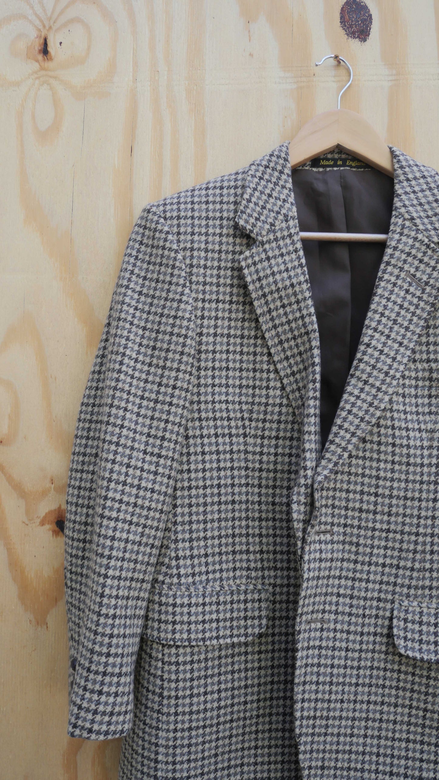 1970s Houndstooth Blazer | M