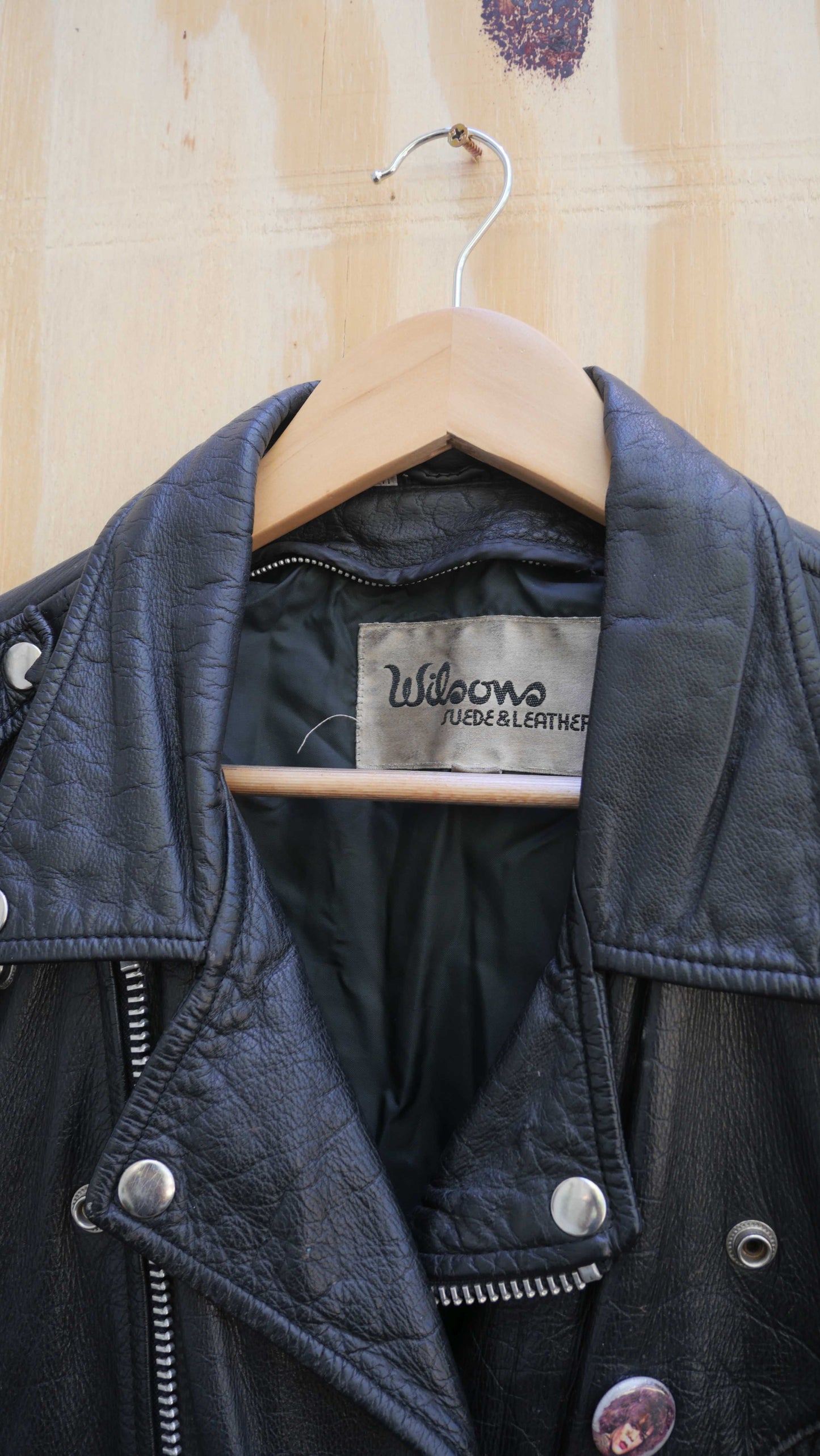 1980s Leather Biker Jacket | L