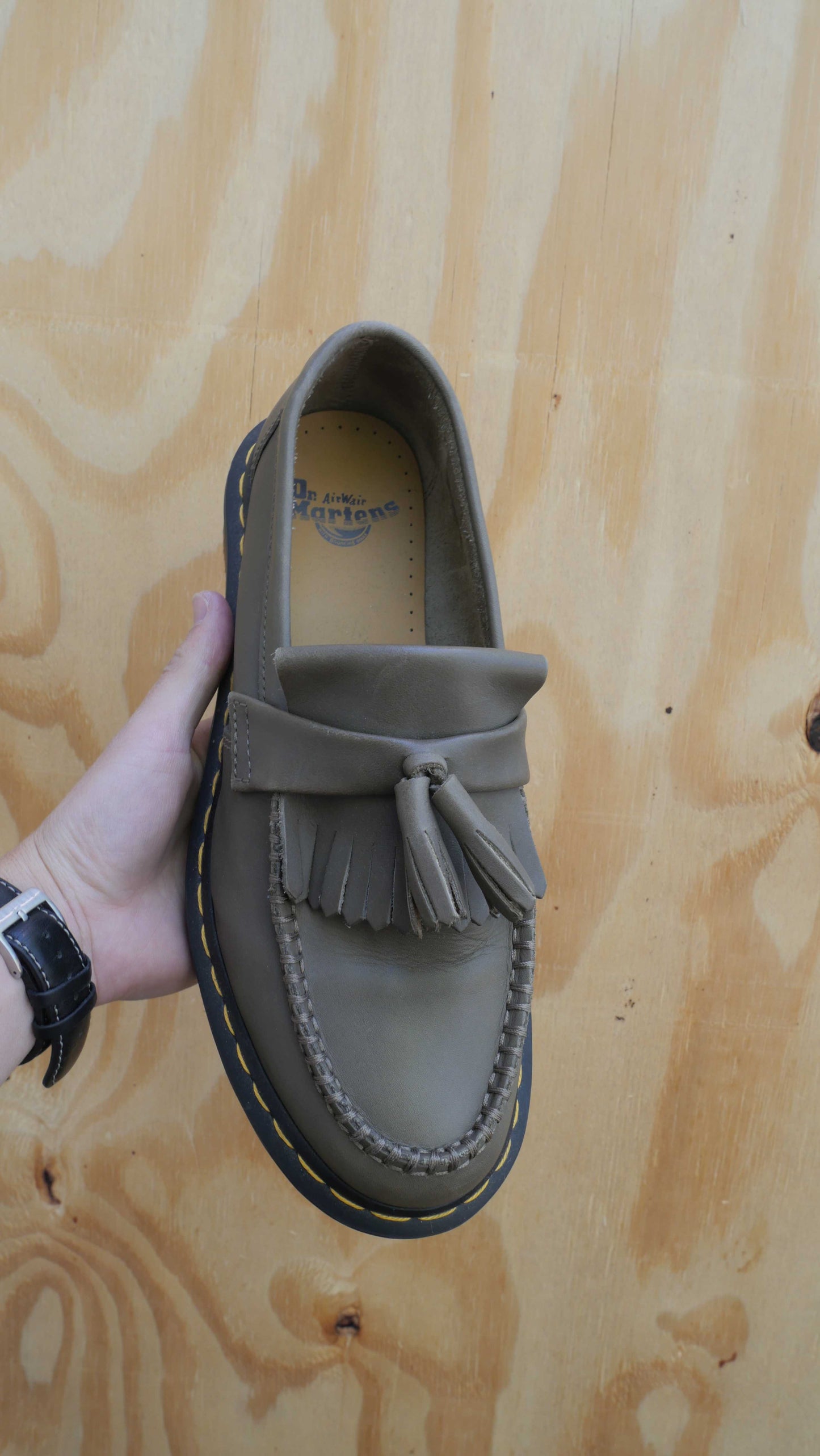 Olive Doc Marten Adrian Loafers | 9