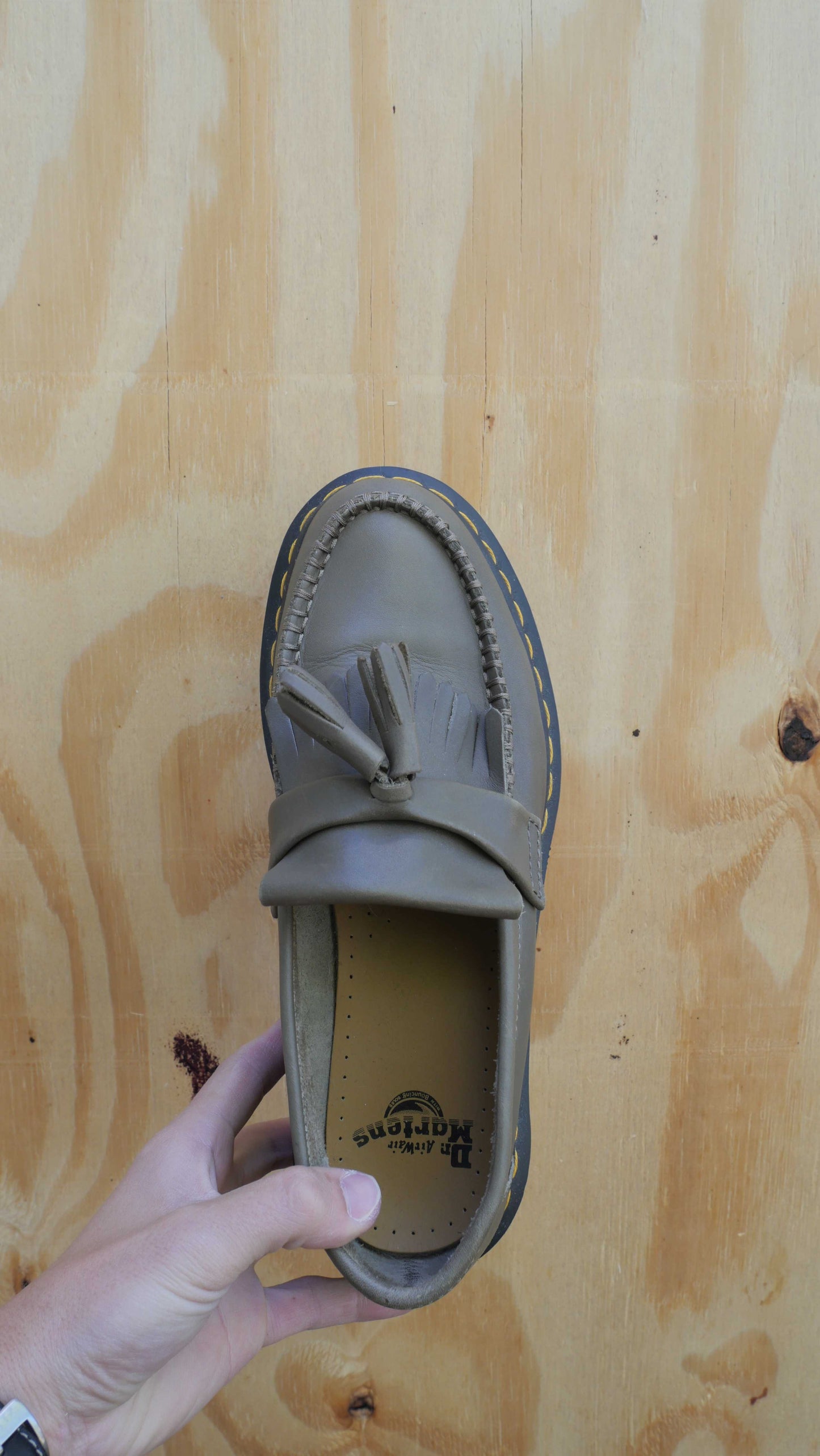 Olive Doc Marten Adrian Loafers | 9